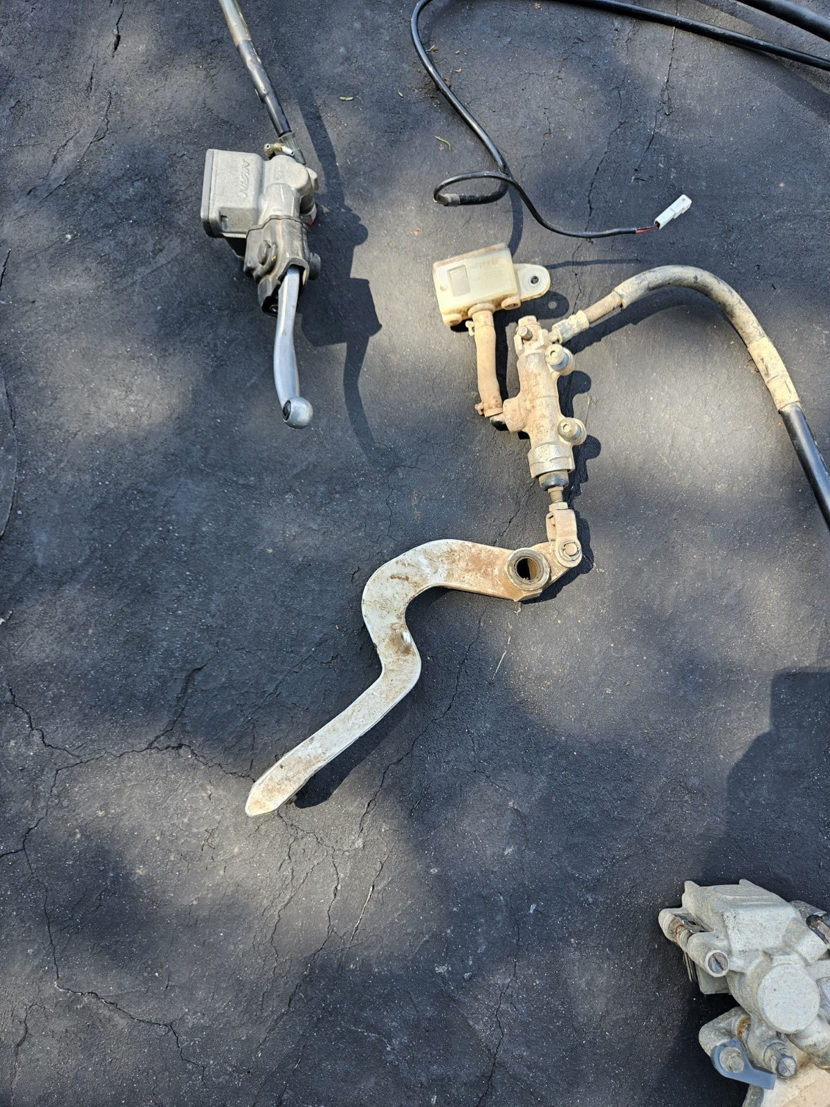 Suzuki drz400e drz 400 e 2003 Front Rear brake caliper master cylinder line