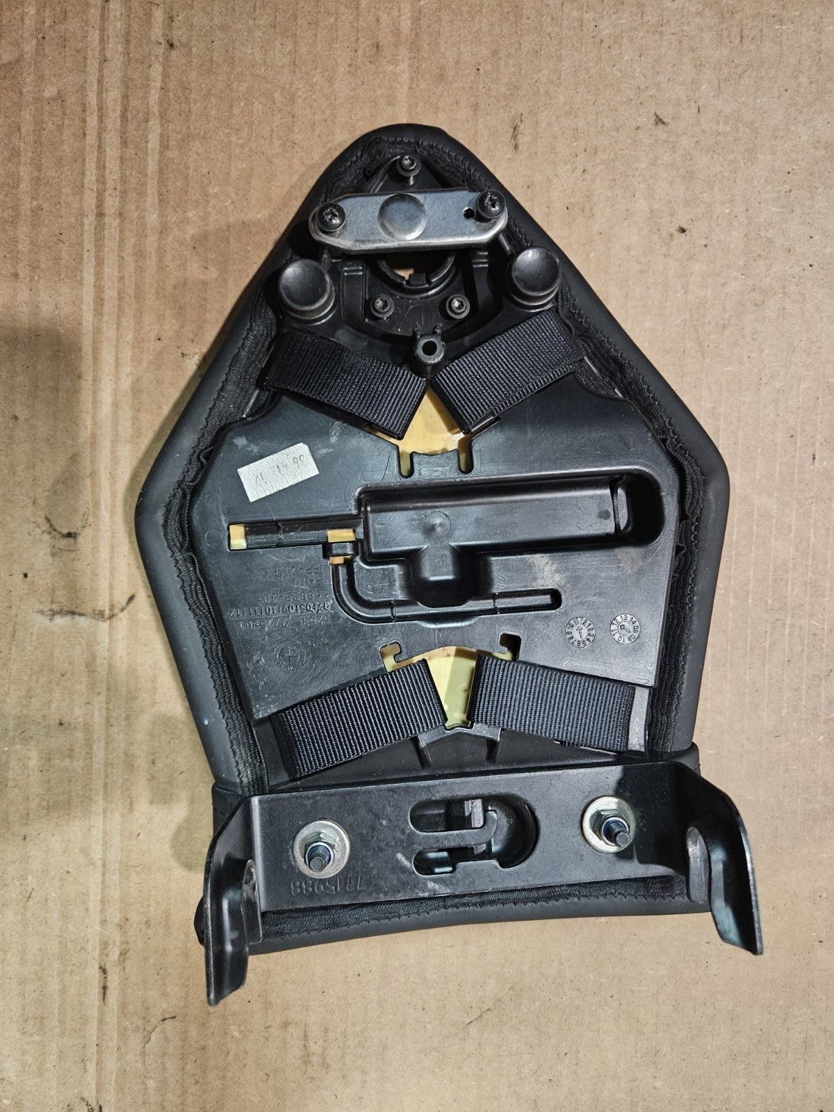 2013 10-14 BMW S1000RR Rear Seat Back Passenger Pillion Cushion PadOEM REAR SEAT