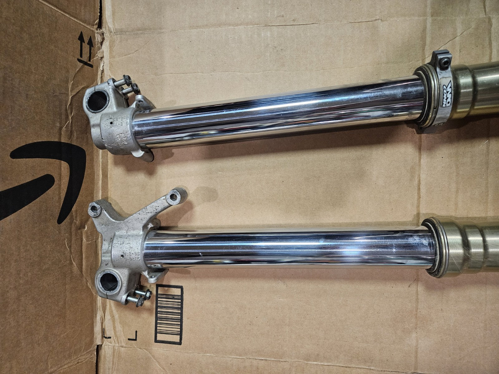 05-07 SUZUKI RMZ450 FRONT END FORKS  FORK TUBES (SEE DESCP)