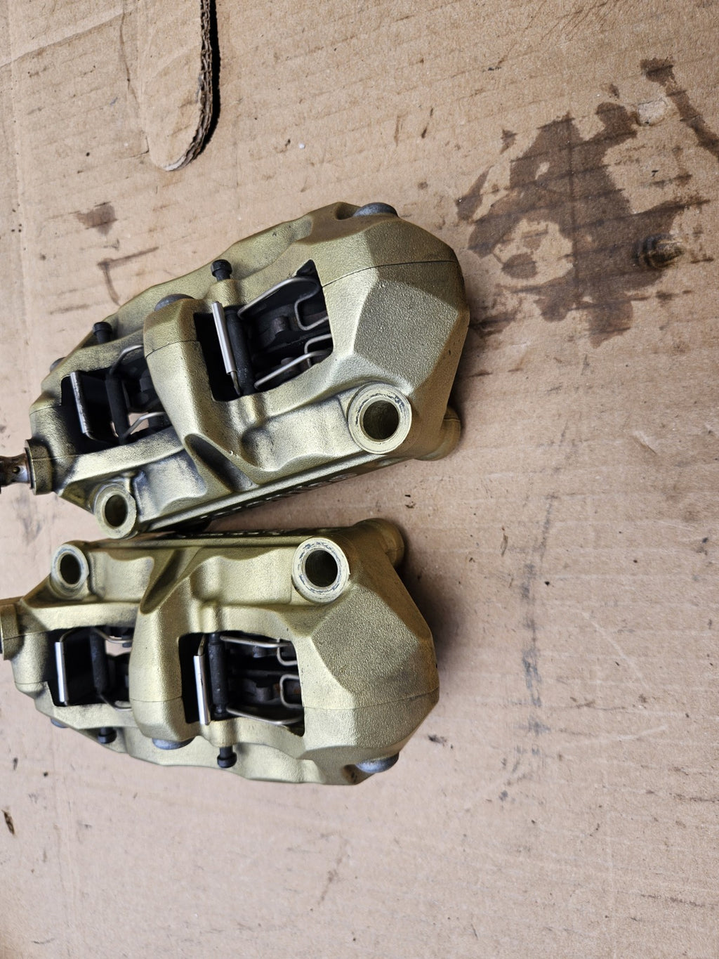 2015 15 BMW S1000rr Brembo Gold Front Brake Calipers Set