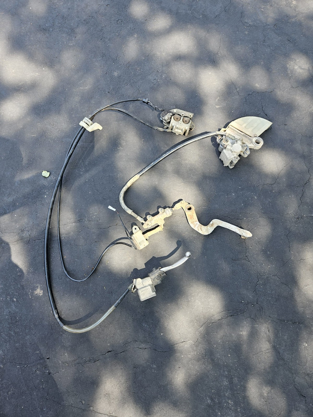 Suzuki drz400e drz 400 e 2003 Front Rear brake caliper master cylinder line