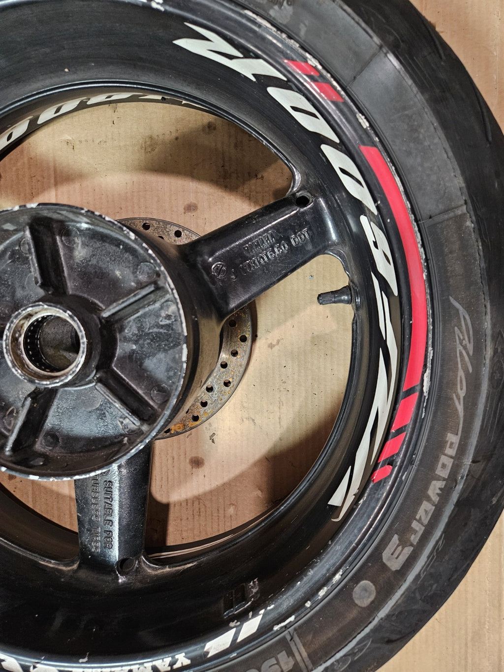 2001 01 YAMAHA YZFR6L YZF R6L R6 FRONT RIM REAR RIM