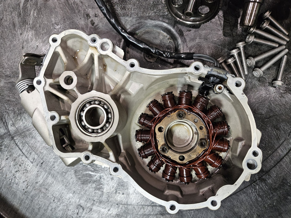 2009-2019 BMW S1000RR ENGINE STATOR MAGNETO ALTERNATOR COVER, Alternator, Gears