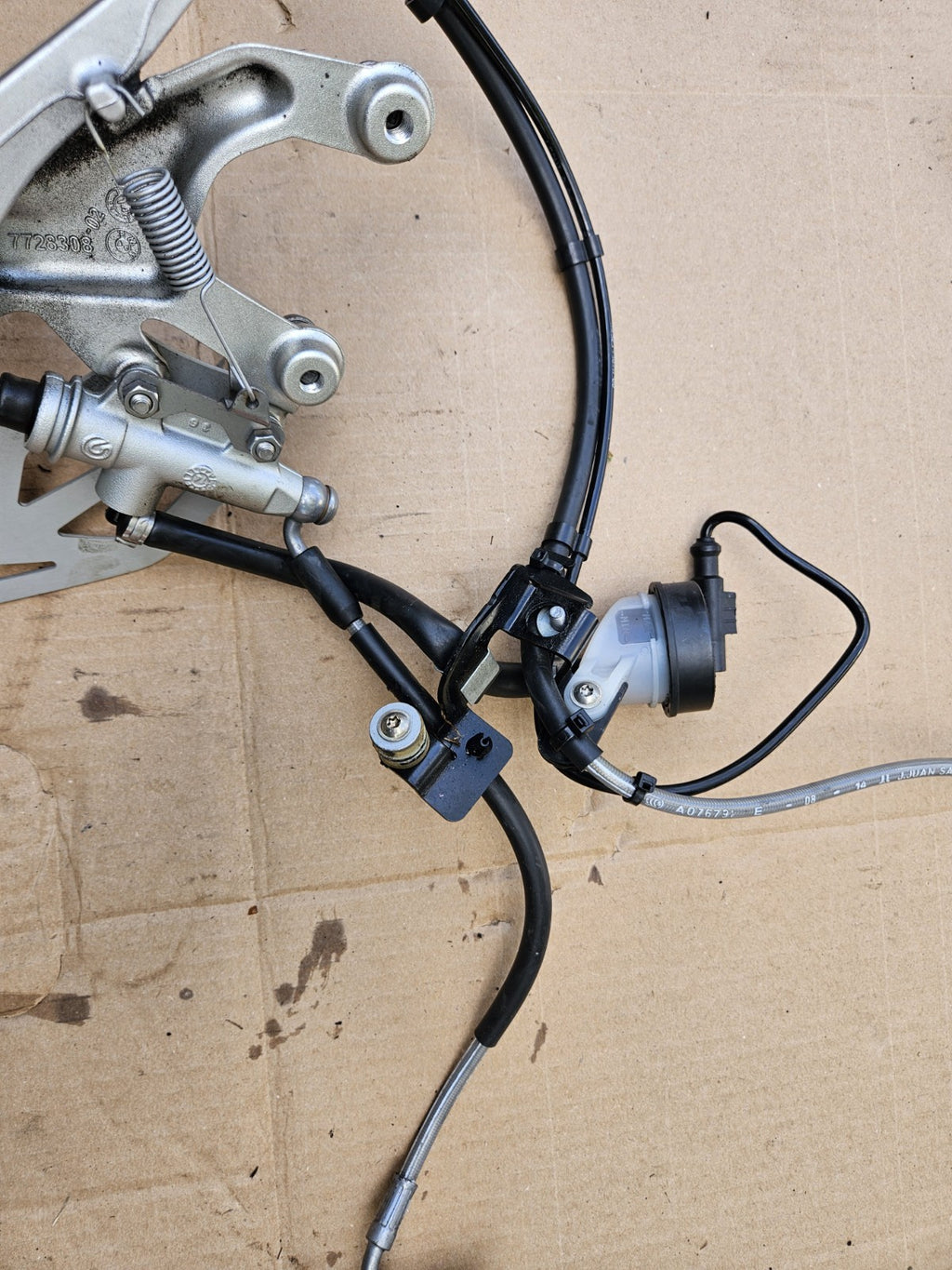 2015-2018 BMW S1000RR Premium OEM Rear Brake Caliper Brake Line! Rear Set Brembo