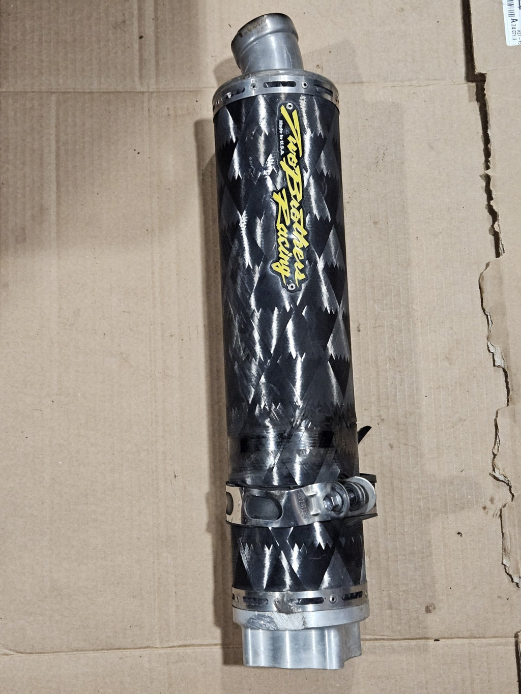 00-03 SUZUKI GSXR750 TWO BROTHERS EXHAUST PIPE MUFFLER SLIP ON CAN SILENCER DMG