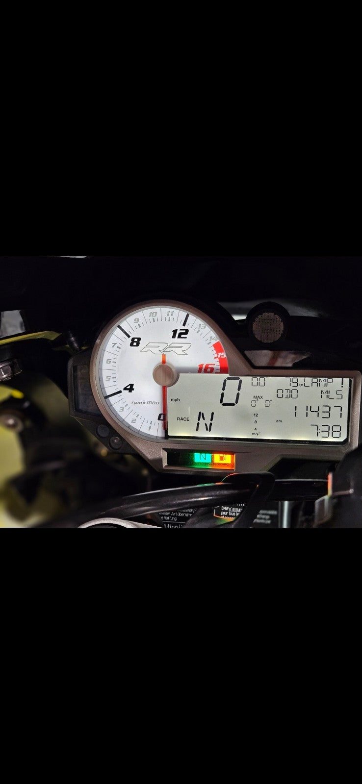 15-18 BMW S1000RR OEM SPEEDO TACH GAUGES DISPLAY CLUSTER SPEEDOMETER TACHOMETER