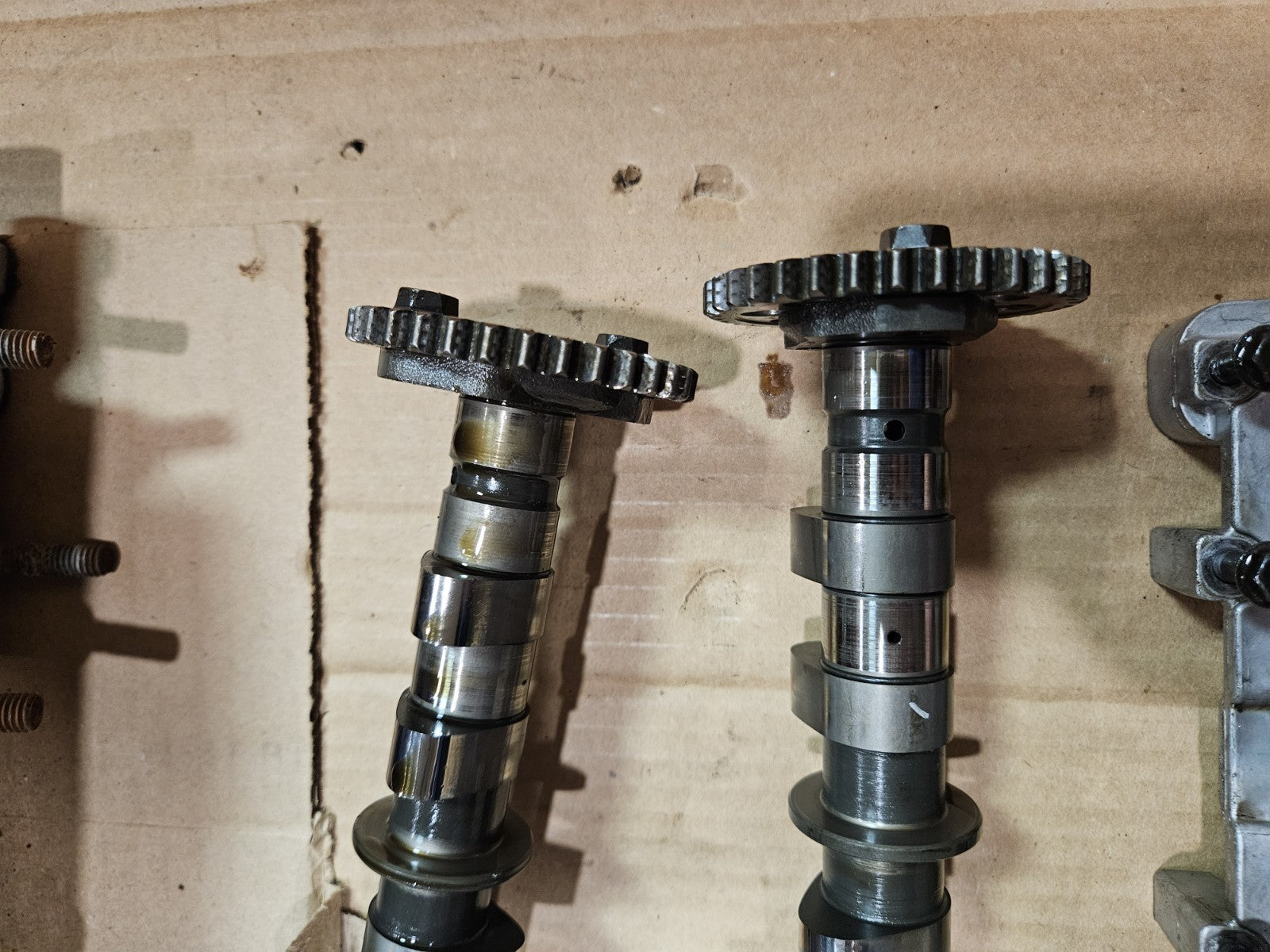 2001 Yamaha YZFR6 YZF R6 Cylinder Head Camshafts Retainer Cover Valves