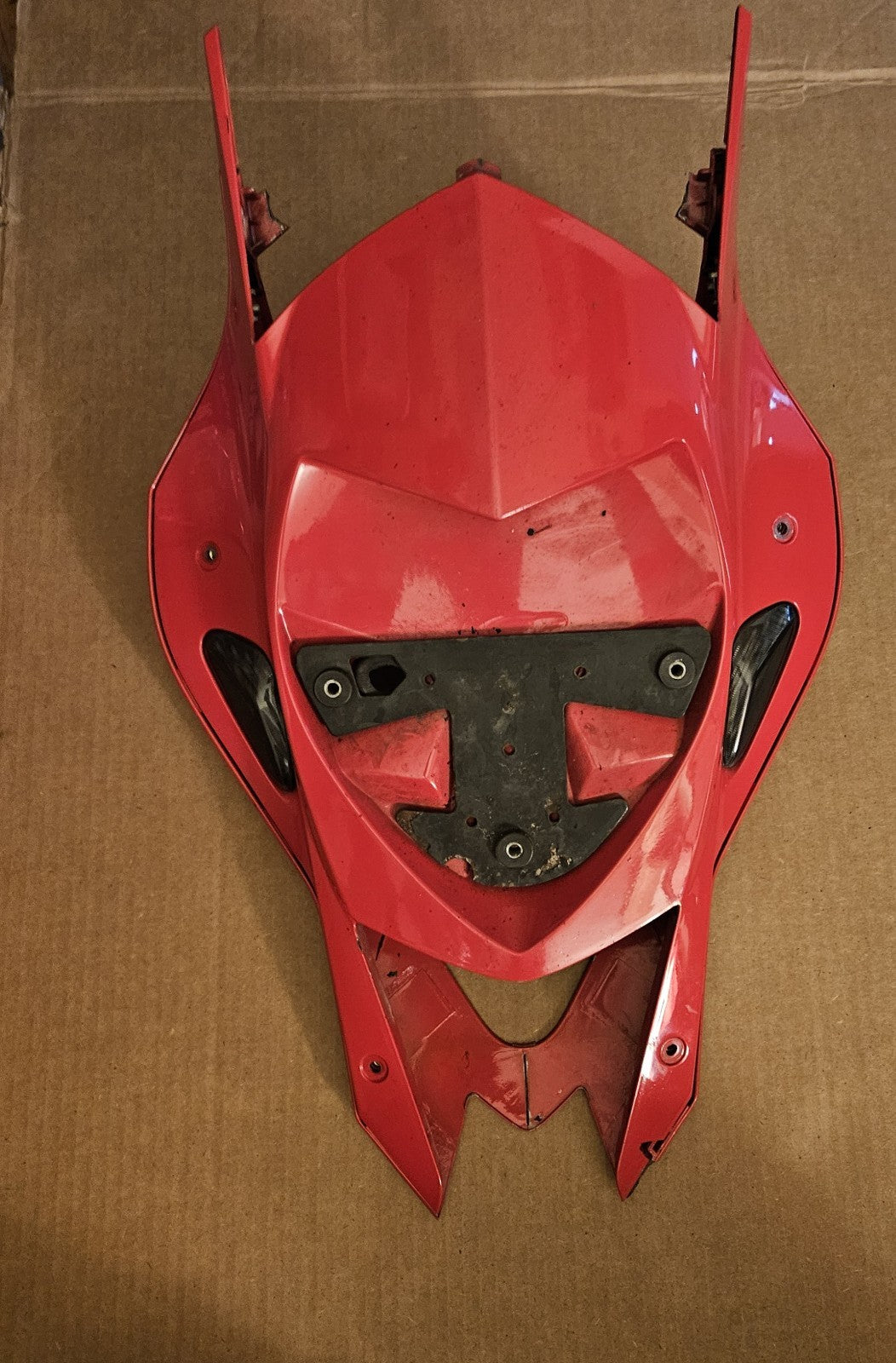 10-14 2013 BMW S1000RR OEM RED REAR BACK TAIL FAIRING COWL Damaged