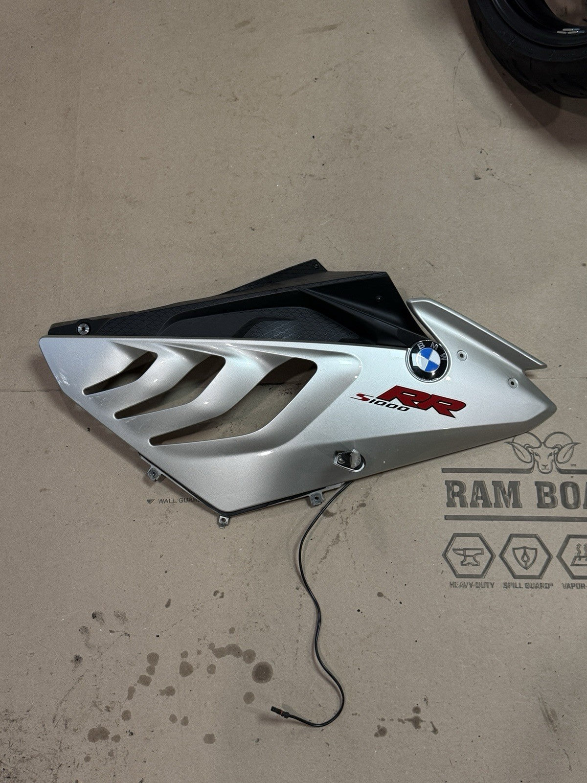 09-14 BMW S1000RR OEM Right Side Fairing Body Panel Cowl Bronze Gray Gold