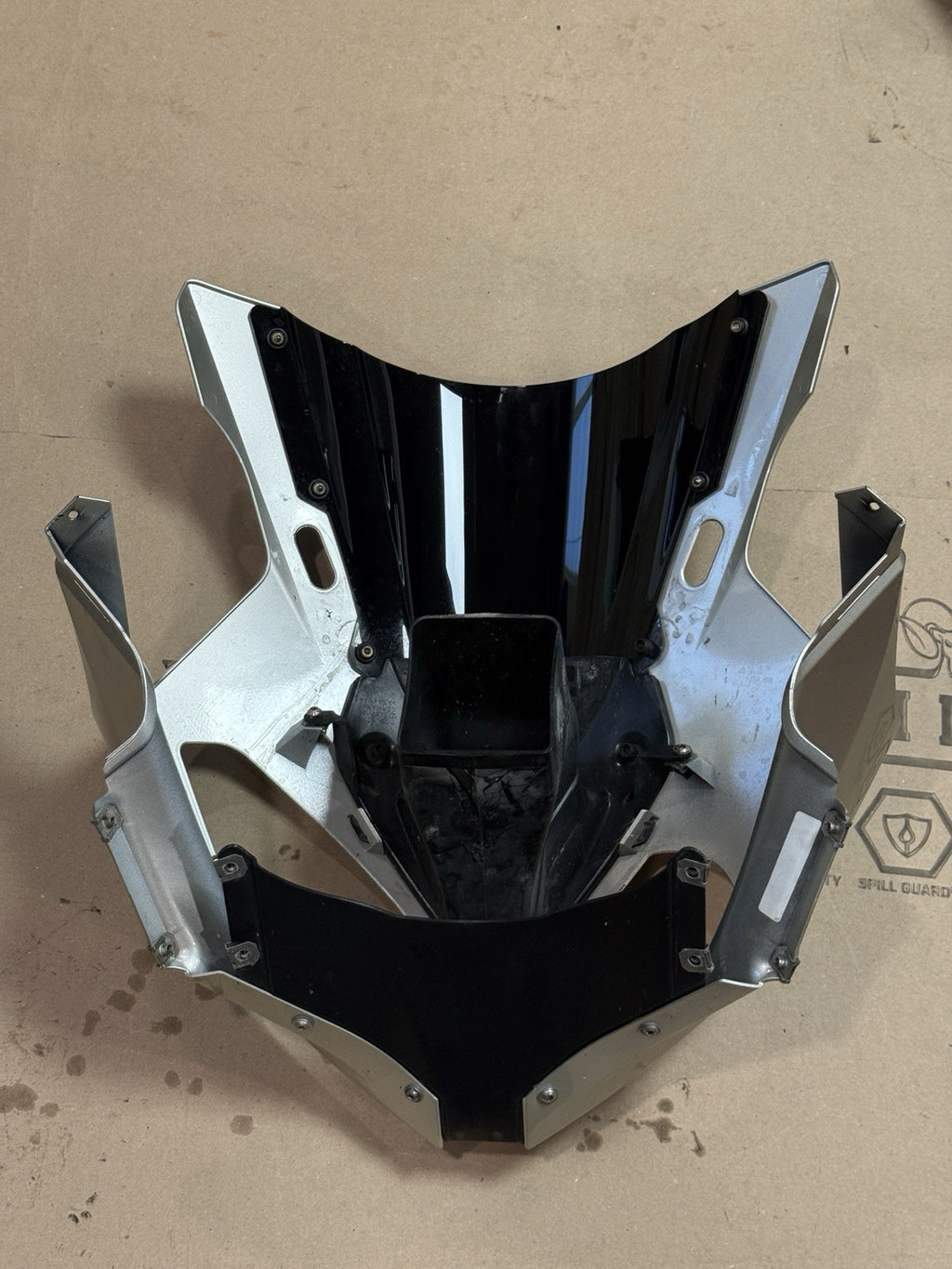 09-14 BMW S1000RR OEM Front Upper Fairing Headlight Cowl Nose Panel