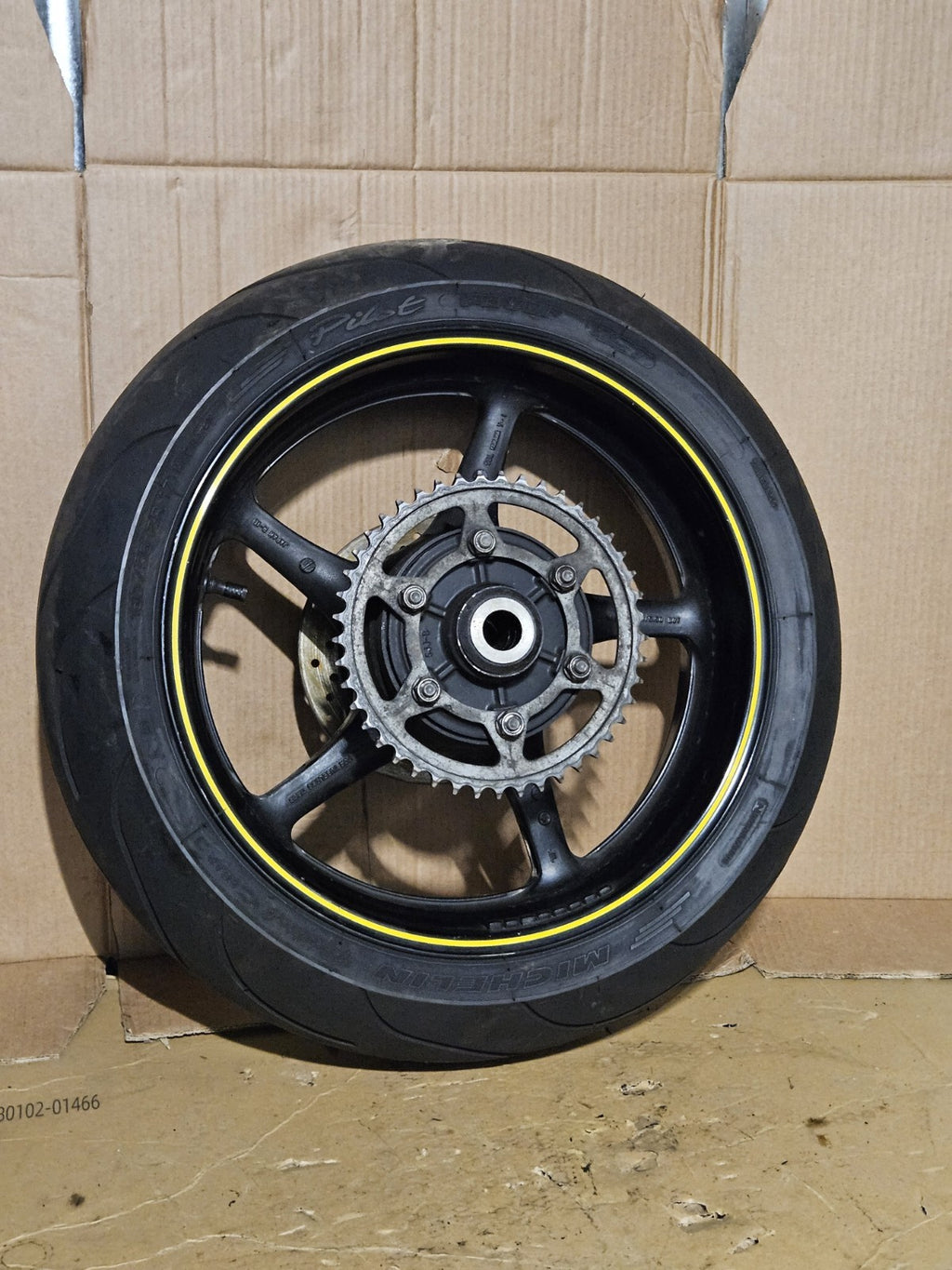 2008-2016 Yamaha YZF-R6 OEM Front Rear Wheels Rims Set Rotors Tires 5SL-25168-007