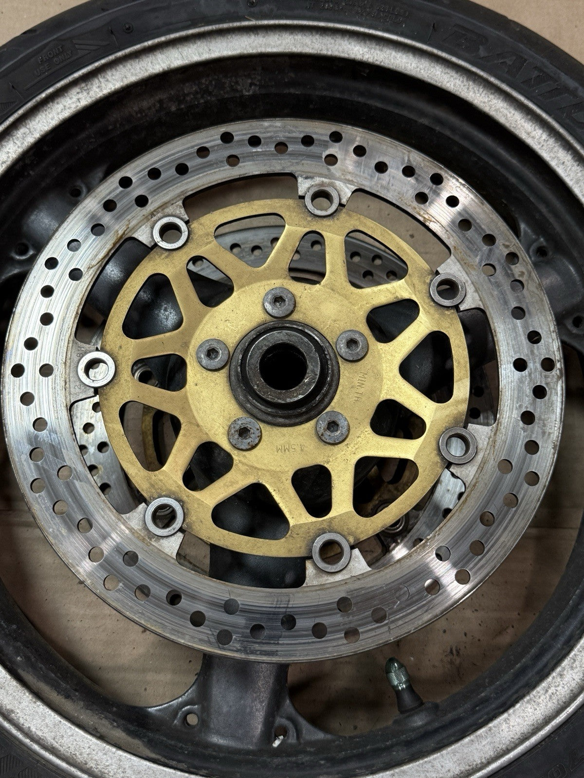 98-02 Kawasaki Ninja ZX6R ZX600 00-03 ZX9R OEM Front Wheel Rim 17x3.5 41073-16331