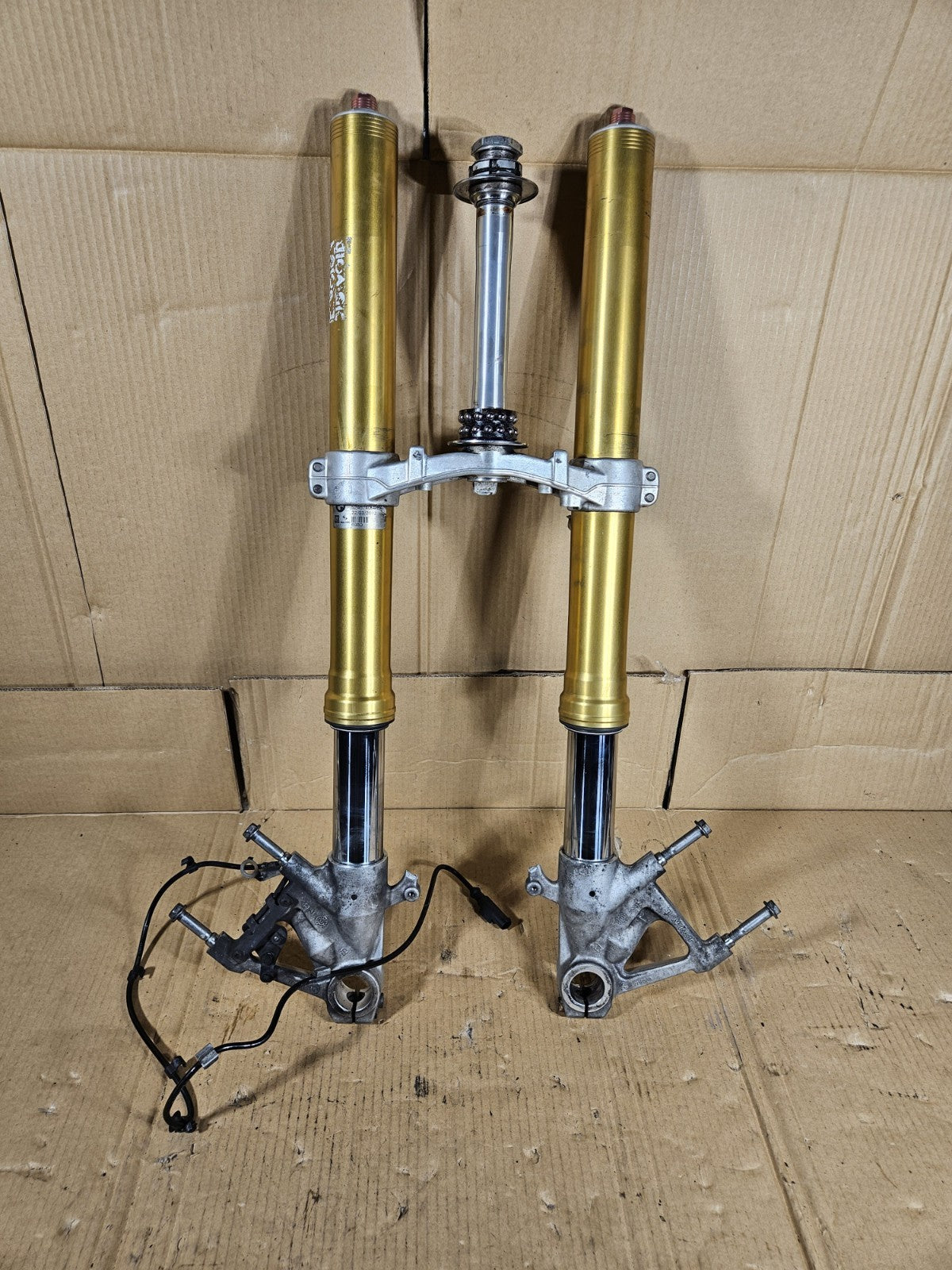 2012 BMW S1000RR OEM Front Forks Pair Fork Tubes Suspension Left Right 8