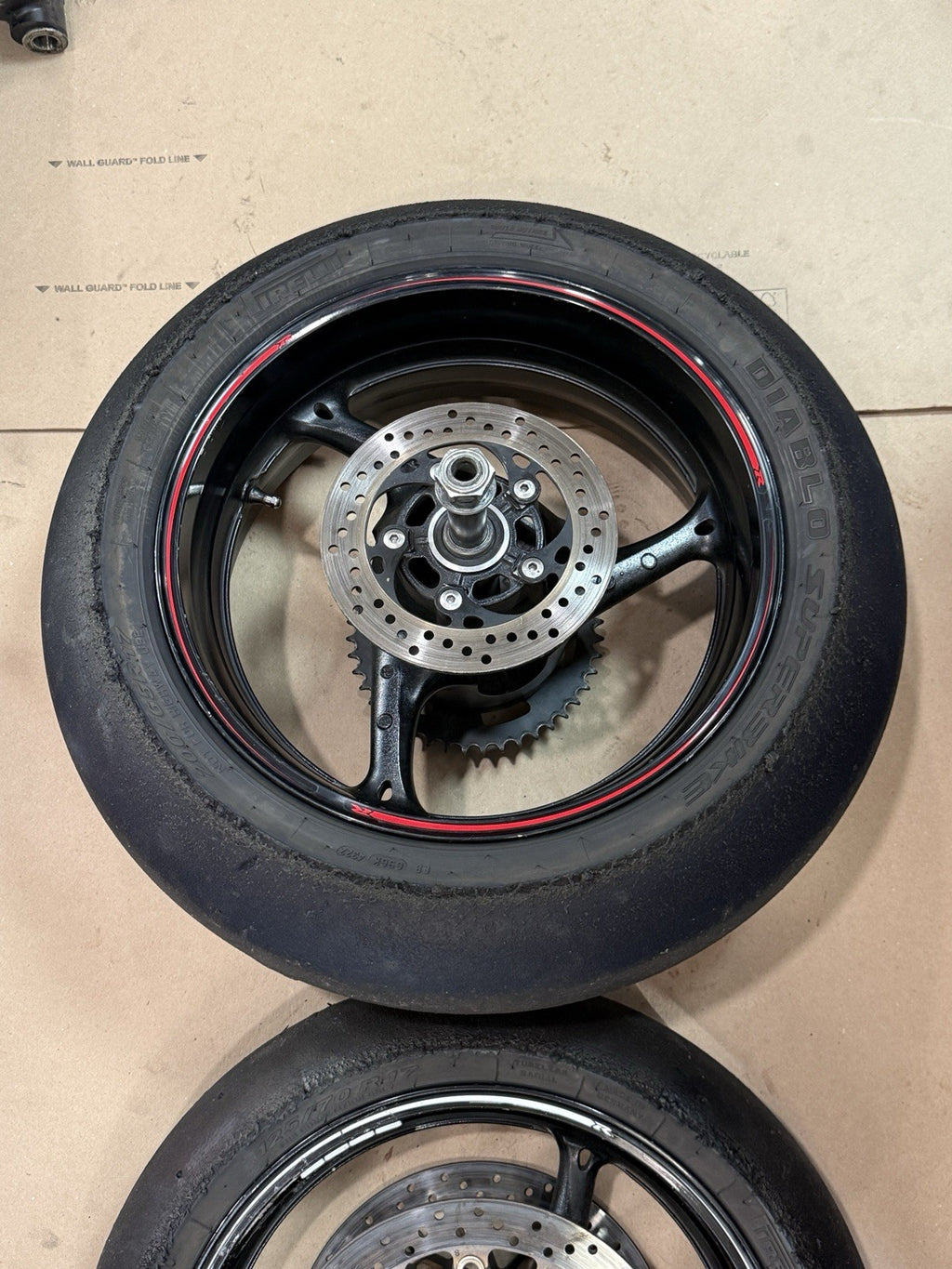 09-16 Suzuki GSXR1000 Front Rear Wheel Rim Set Pair Straight Track OEM Wheels