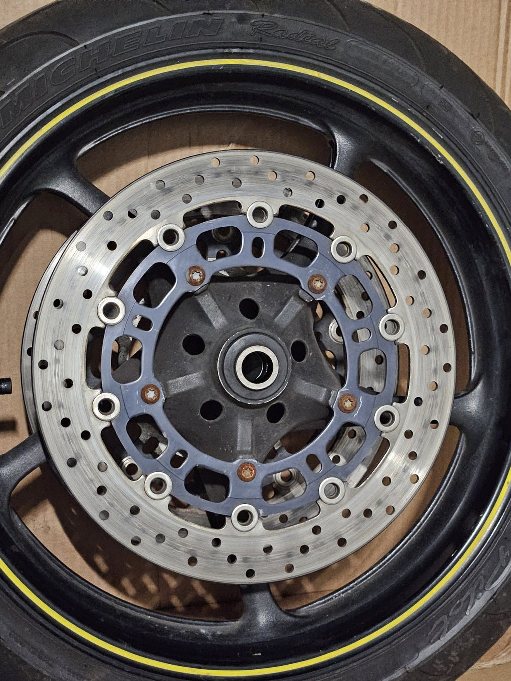 2008-2016 Yamaha YZF-R6 OEM Front Rear Wheels Rims Set Rotors Tires 5SL-25168-002