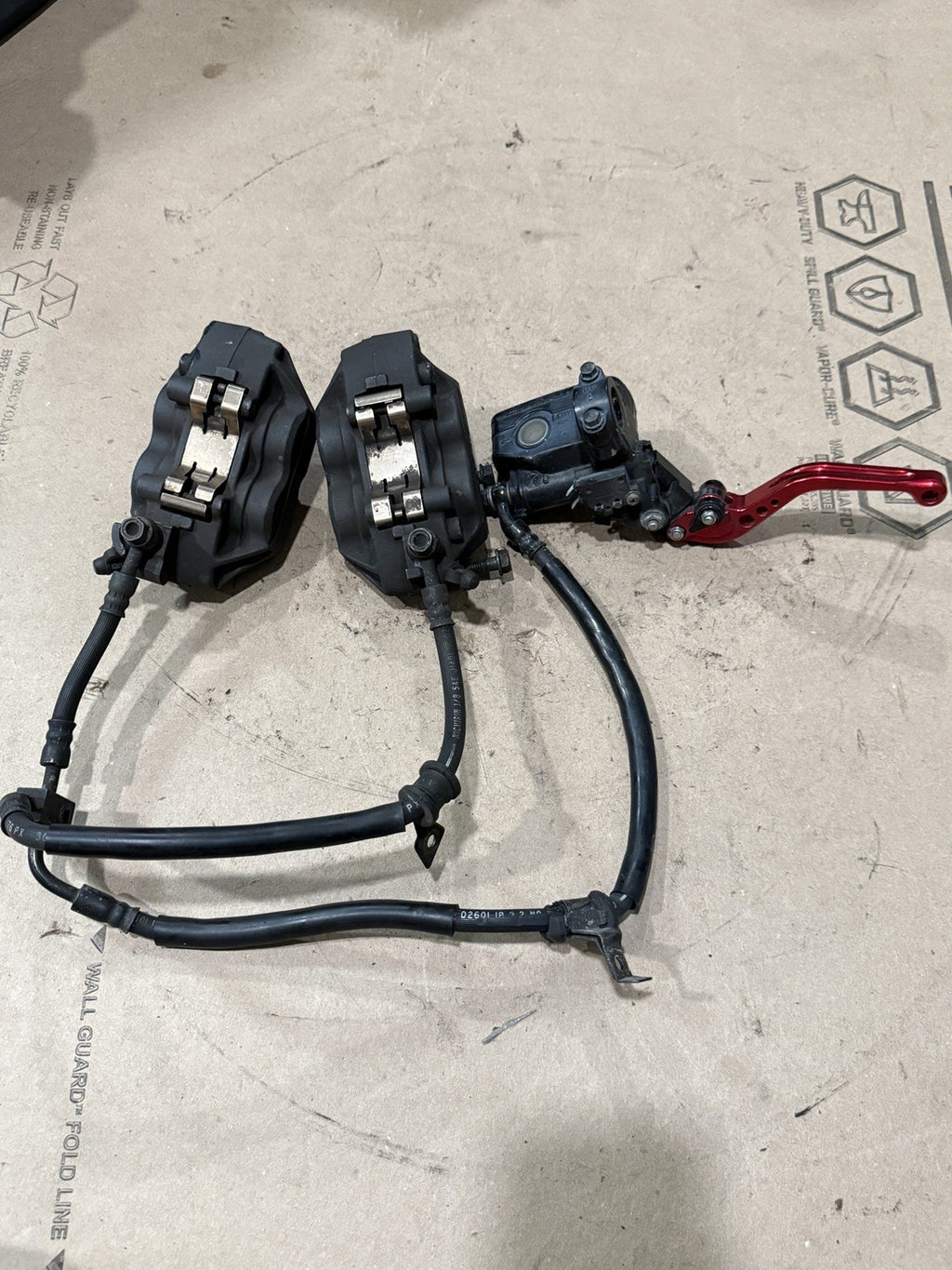 01-06 2002 HONDA CBR 600 F4I CBR 600F4I OEM FRONT BRAKE CALIPERS MASTER LINE1