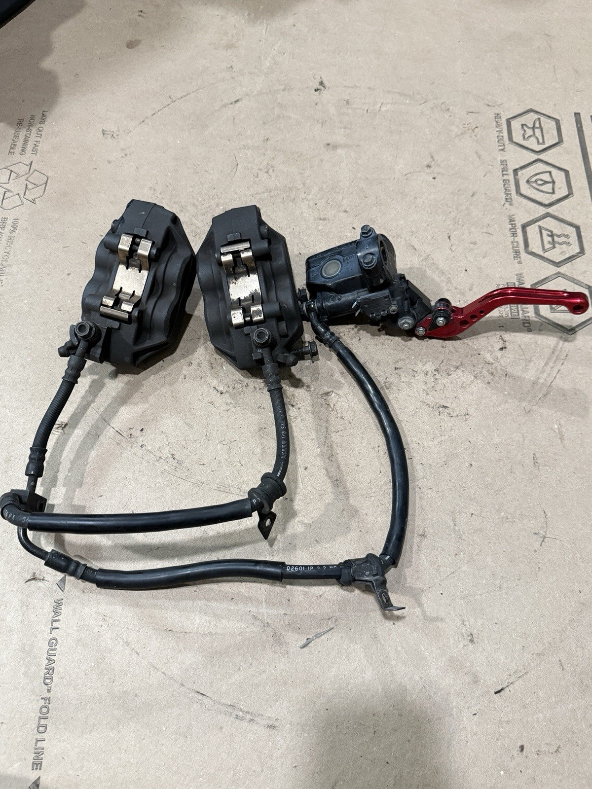 01-06 2002 HONDA CBR 600 F4I CBR 600F4I OEM FRONT BRAKE CALIPERS MASTER LINE1