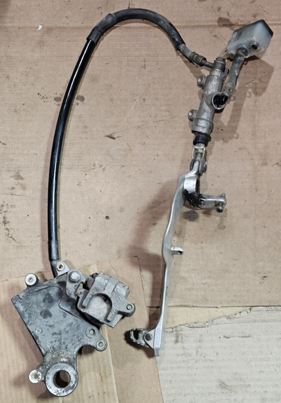 03-20 Suzuki DRZ400S OEM Rear Brake Master Cylinder Caliper Assembly Nice