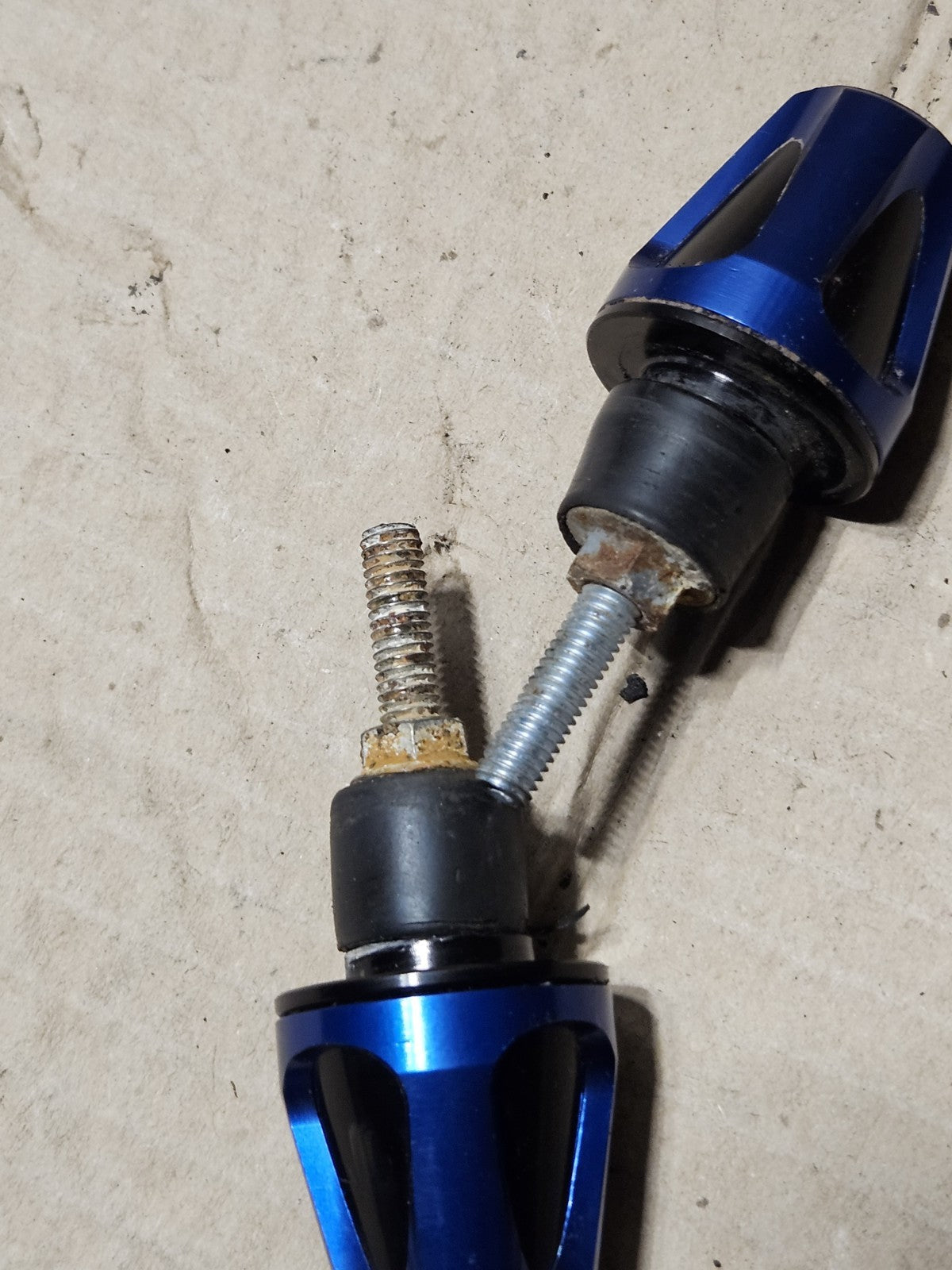 Driven Racing Blue Bar Ends Handlebar Weights DBEW Universal Motorcycle GSXR6004