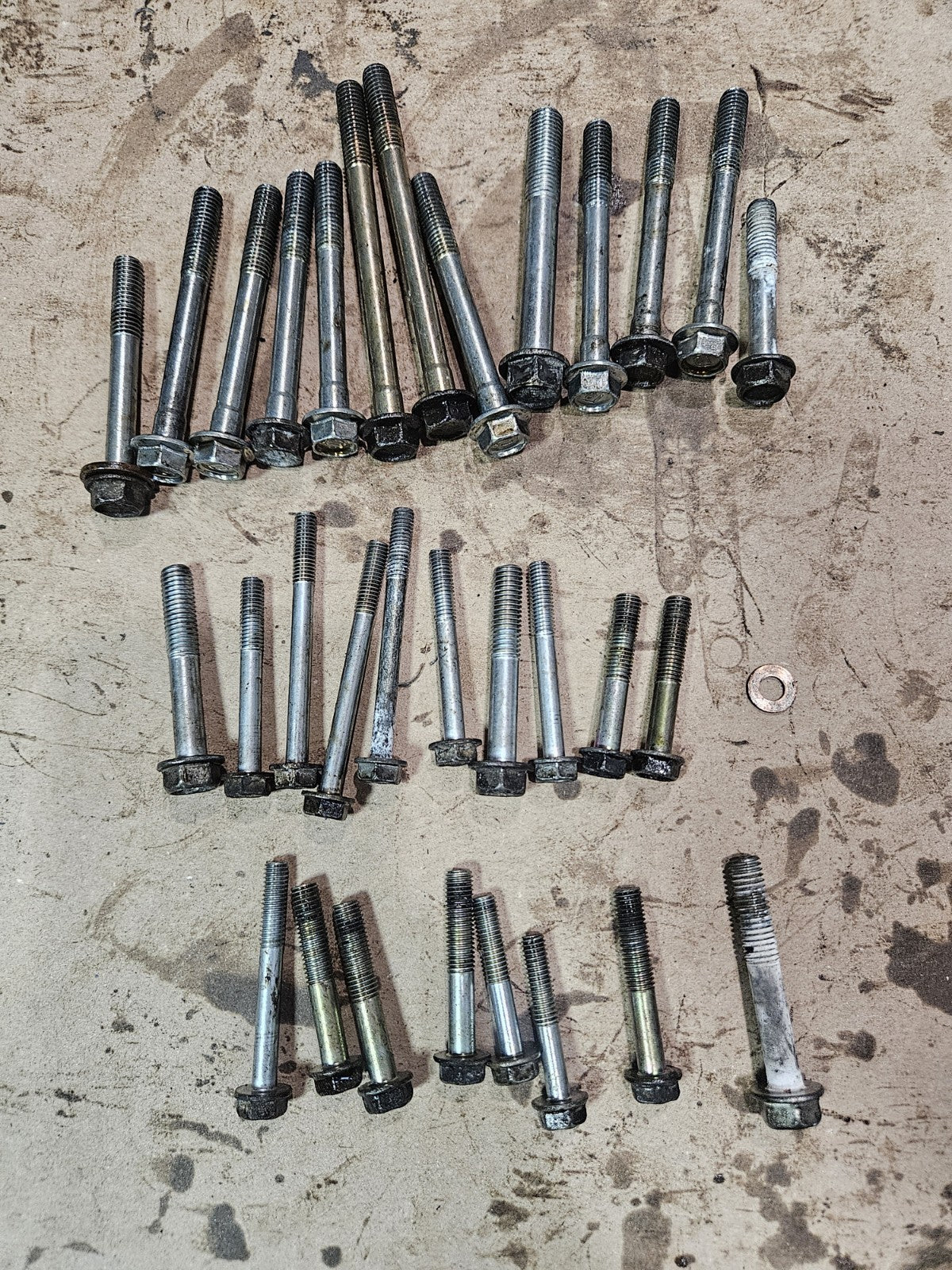 01-06 2002 HONDA CBR600F4I CBR600 F4I CRANKCASE BOLTS ENGINE MOTOR PART HARDWARE