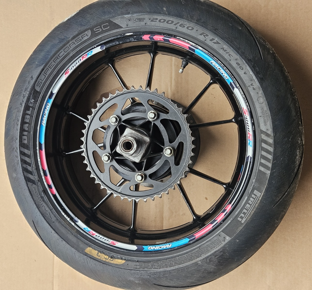 09-14 2014 BMW S1000RR OEM Rear Wheel Rim Factory Wheel Damaged