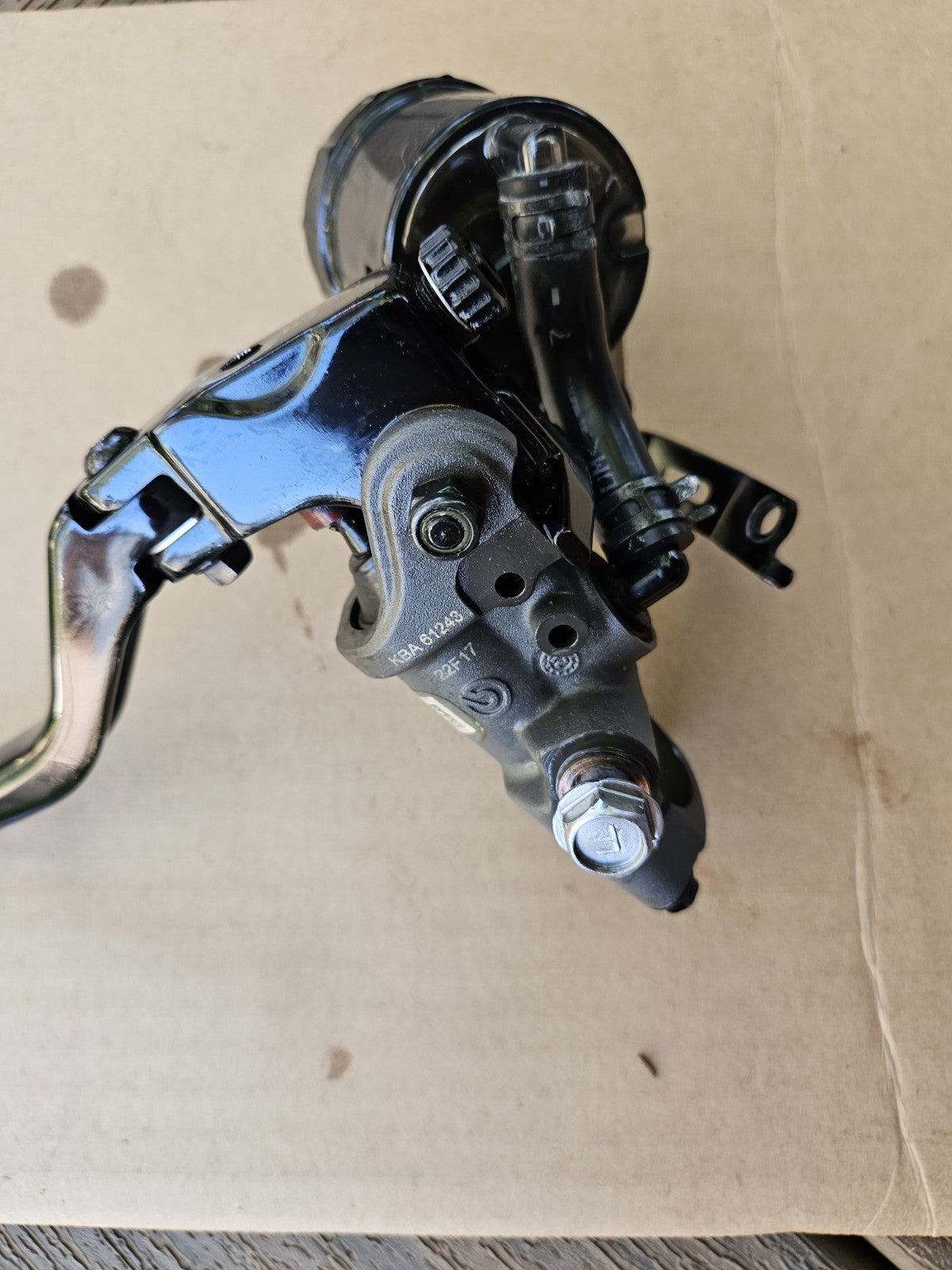 BREMBO 17 RCS FRONT BRAKE MASTER CYLINDER AND BREMBO LEVER GENUINE4