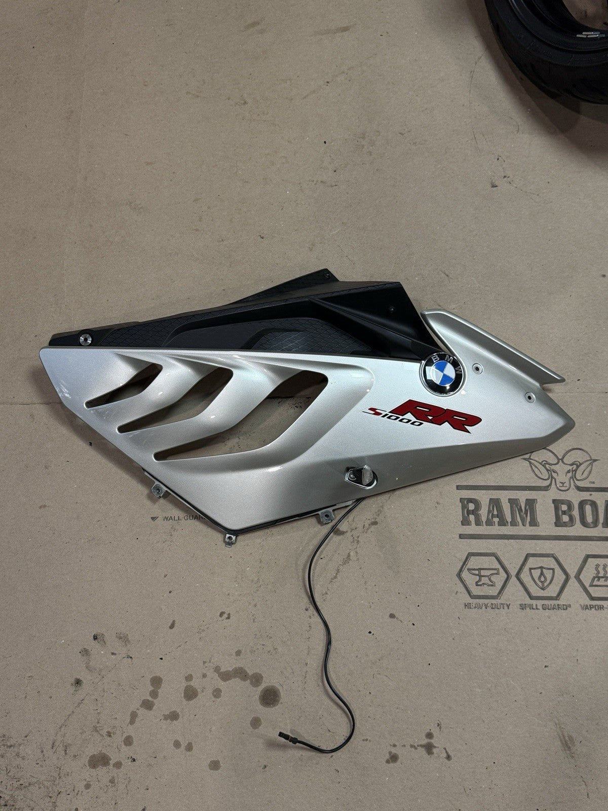 09-14 BMW S1000RR OEM Right Side Fairing Body Panel Cowl Bronze Gray Gold