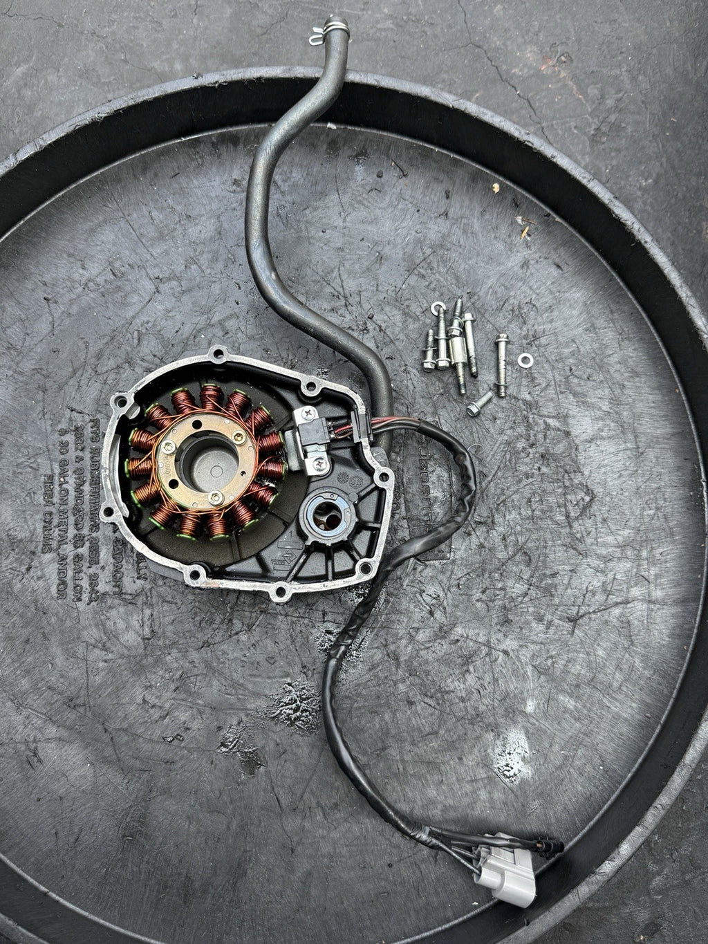 21-25 Aprilia RSV4 1100 OEM Stator Magneto Generator Coil Engine Side Cover7