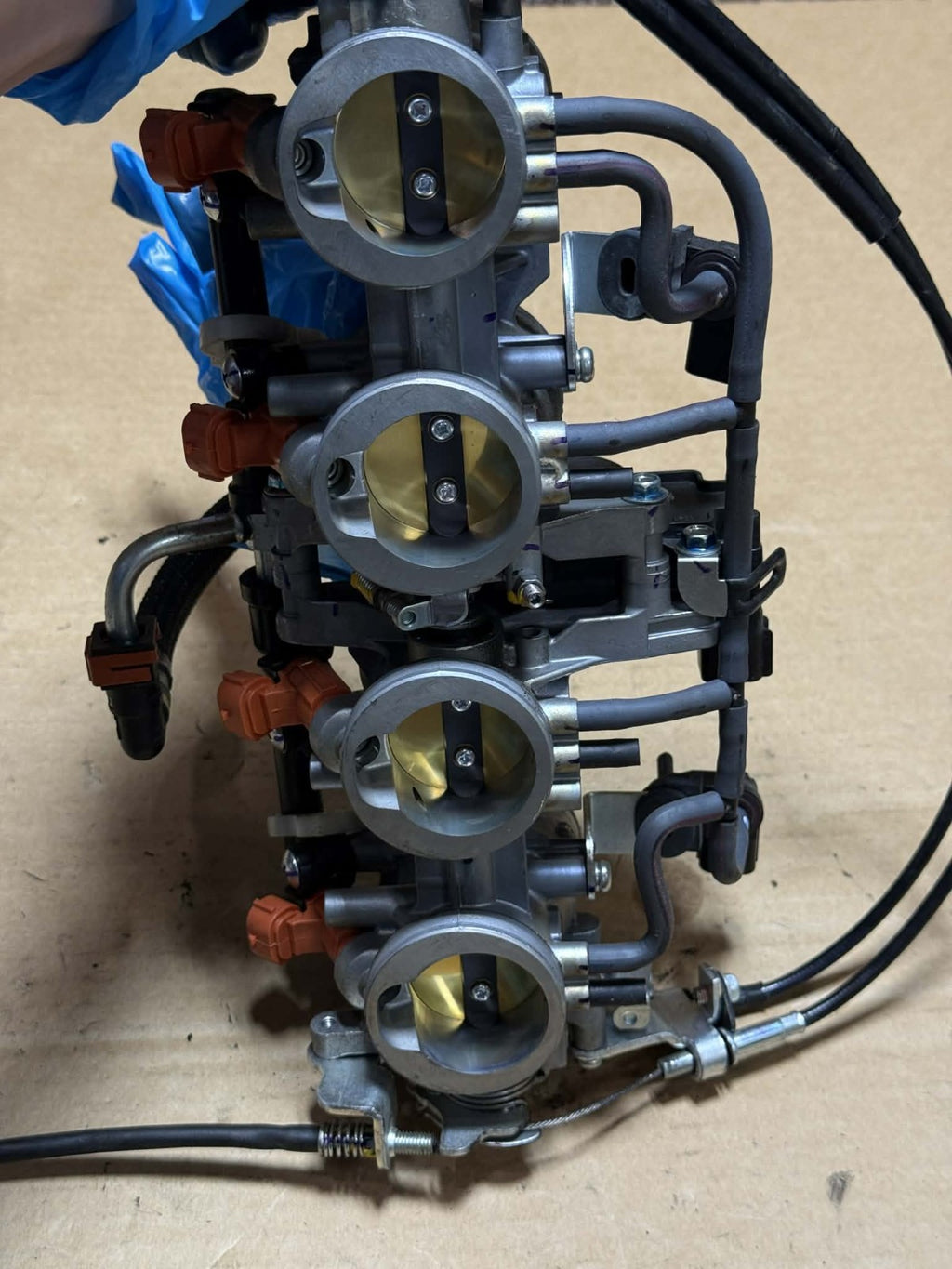 2019-2023 Kawasaki Ninja ZX6R 636 Throttle Body Assembly and Fuel Injectors OEM