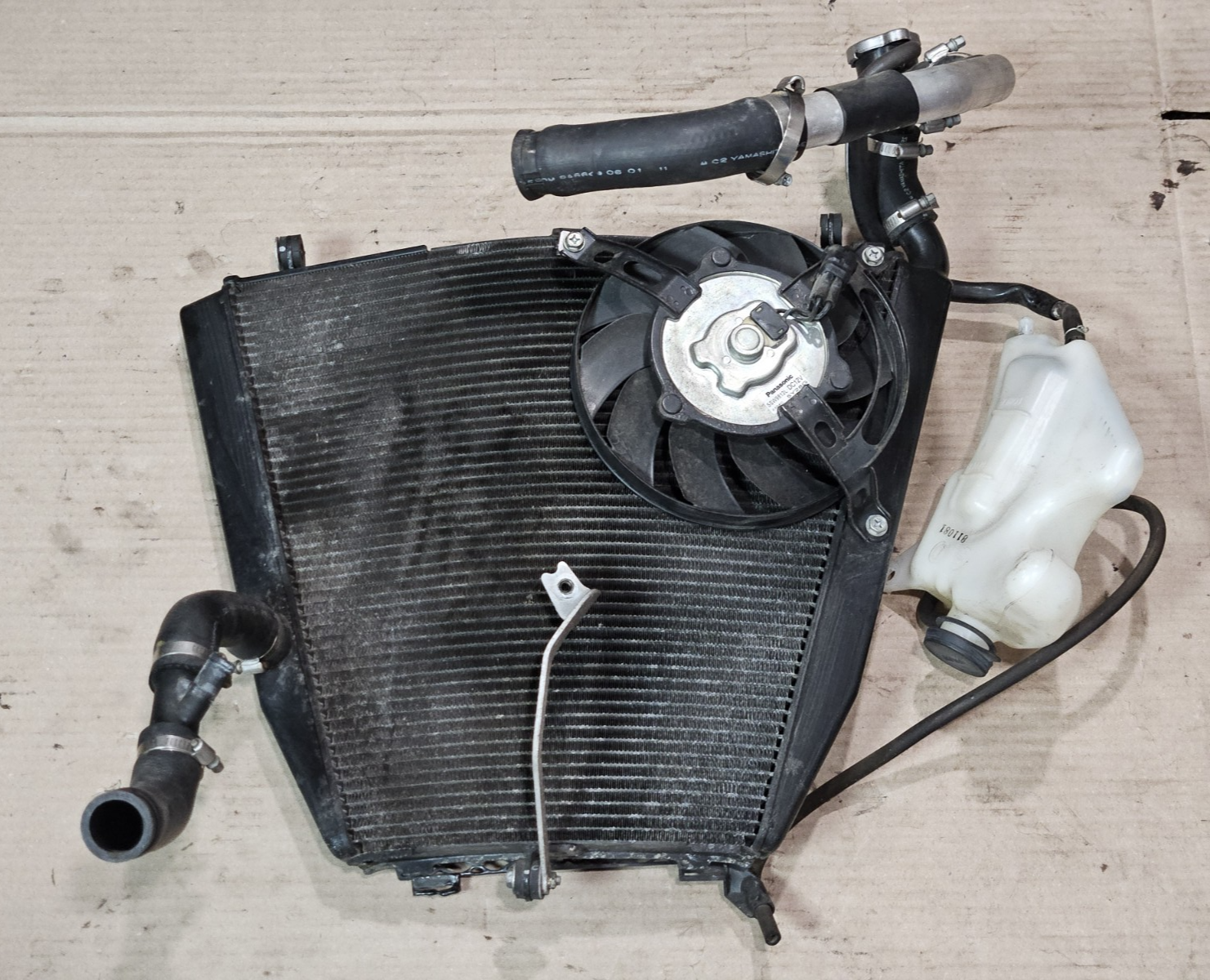 06-07 Honda CBR1000RR OEM Aluminum Radiator Cooling System Hoses Reservoir Set