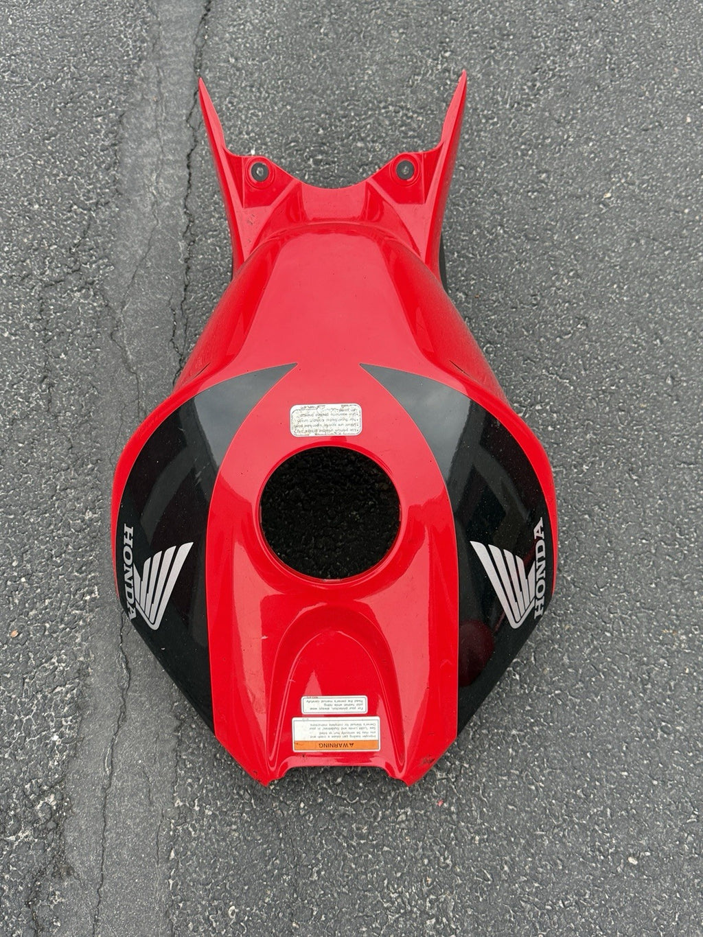 2006-2007 Honda CBR1000RR OEM Gas Tank Cover Red Fairing Trim