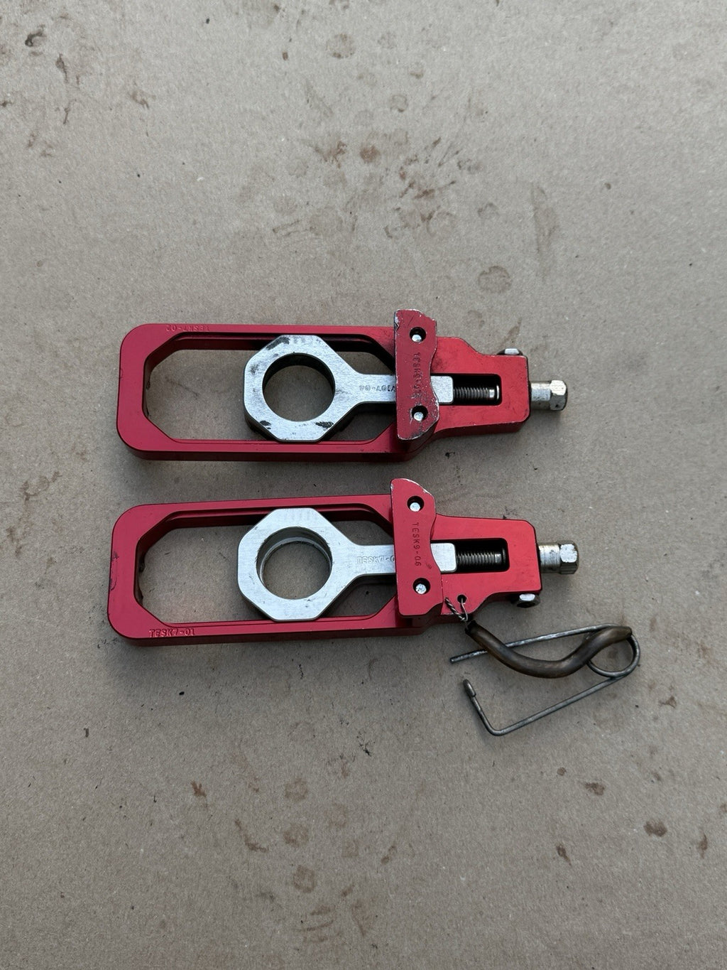 09-16 Suzuki GSXR1000 Lightech Chain Guide Adjusters RED7