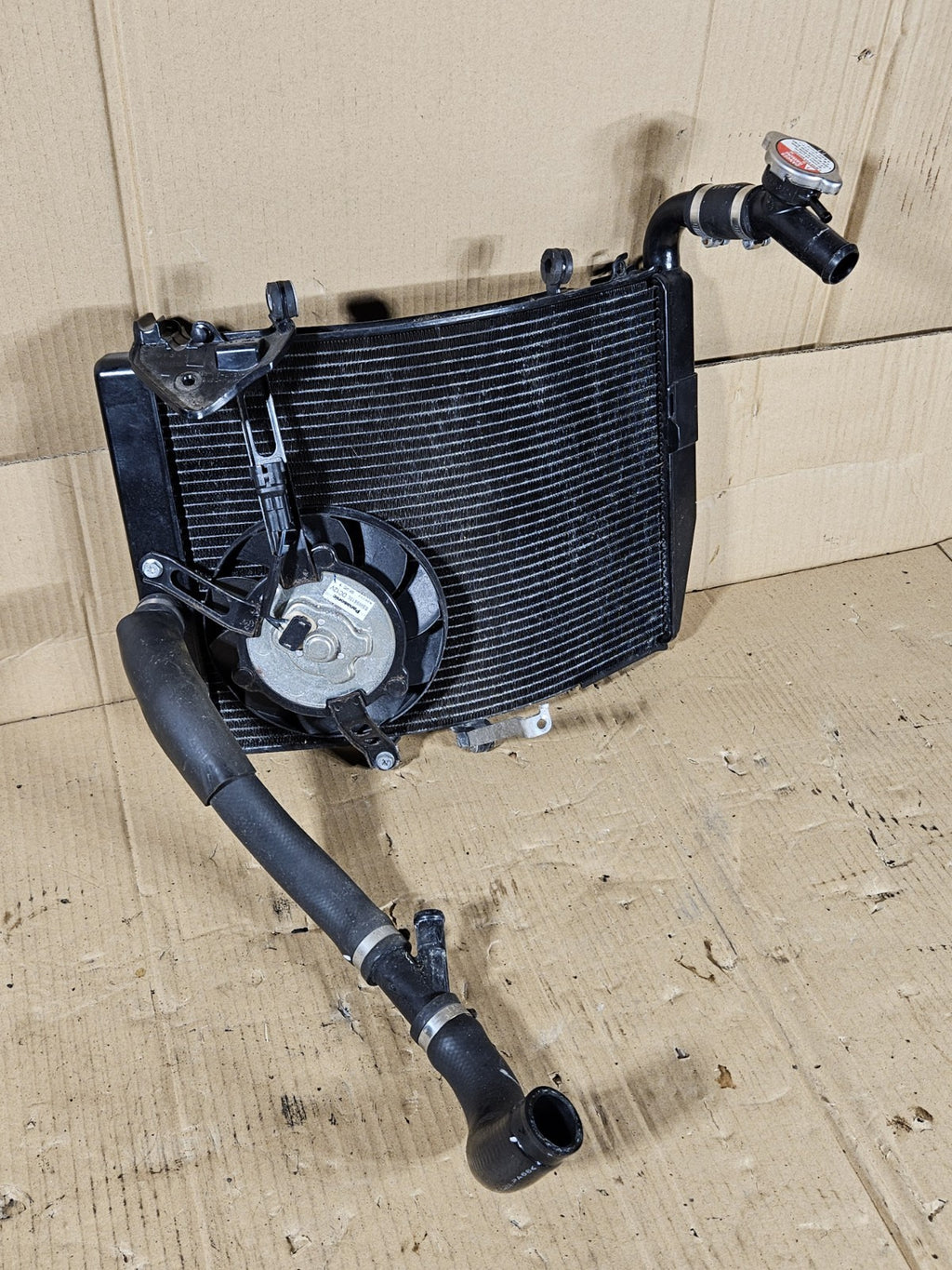 2013 Honda CBR600RR Radiator Complete with Fan hoses OEM 2013-2020 Honda CBR6006