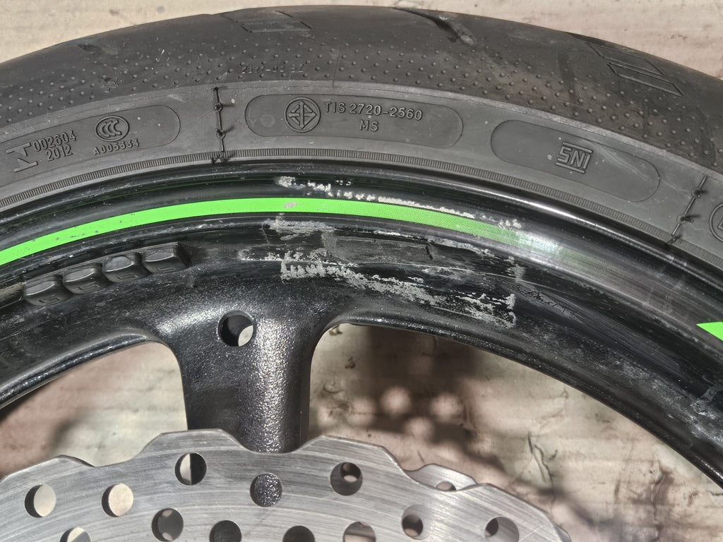 11-15 2014 Kawasaki Ninja ZX10R OEM Wheels Rims Set Rotors Tires Straight Clean