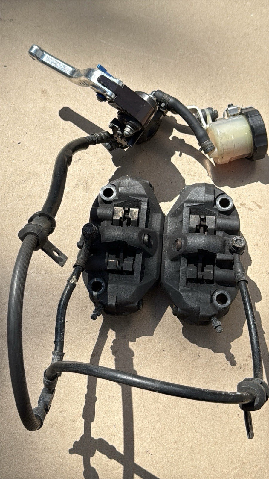 2006-2007 Honda CBR1000RR OEM Front Brake Caliper Set Pair Master Cylinder