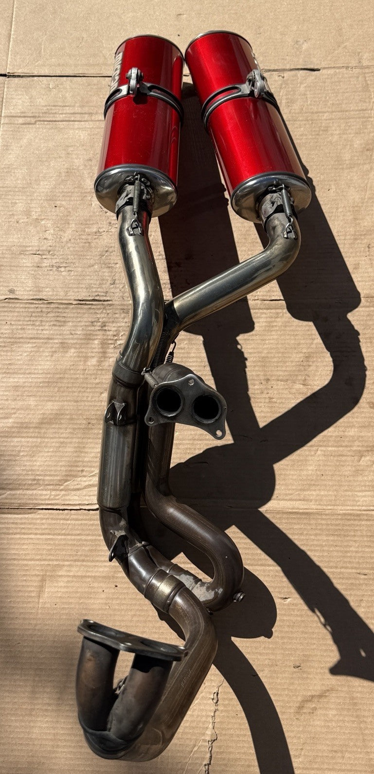 2000-2002 Ducati 748 748s 916 996 Mircon Exhaust System Aftermarket Slip-On Pipe
