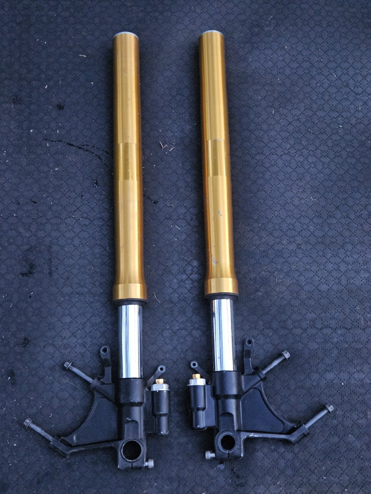 08-16 Yamaha R6 R6R Front Forks Suspension Straight OHLINS FGK Cartridges0