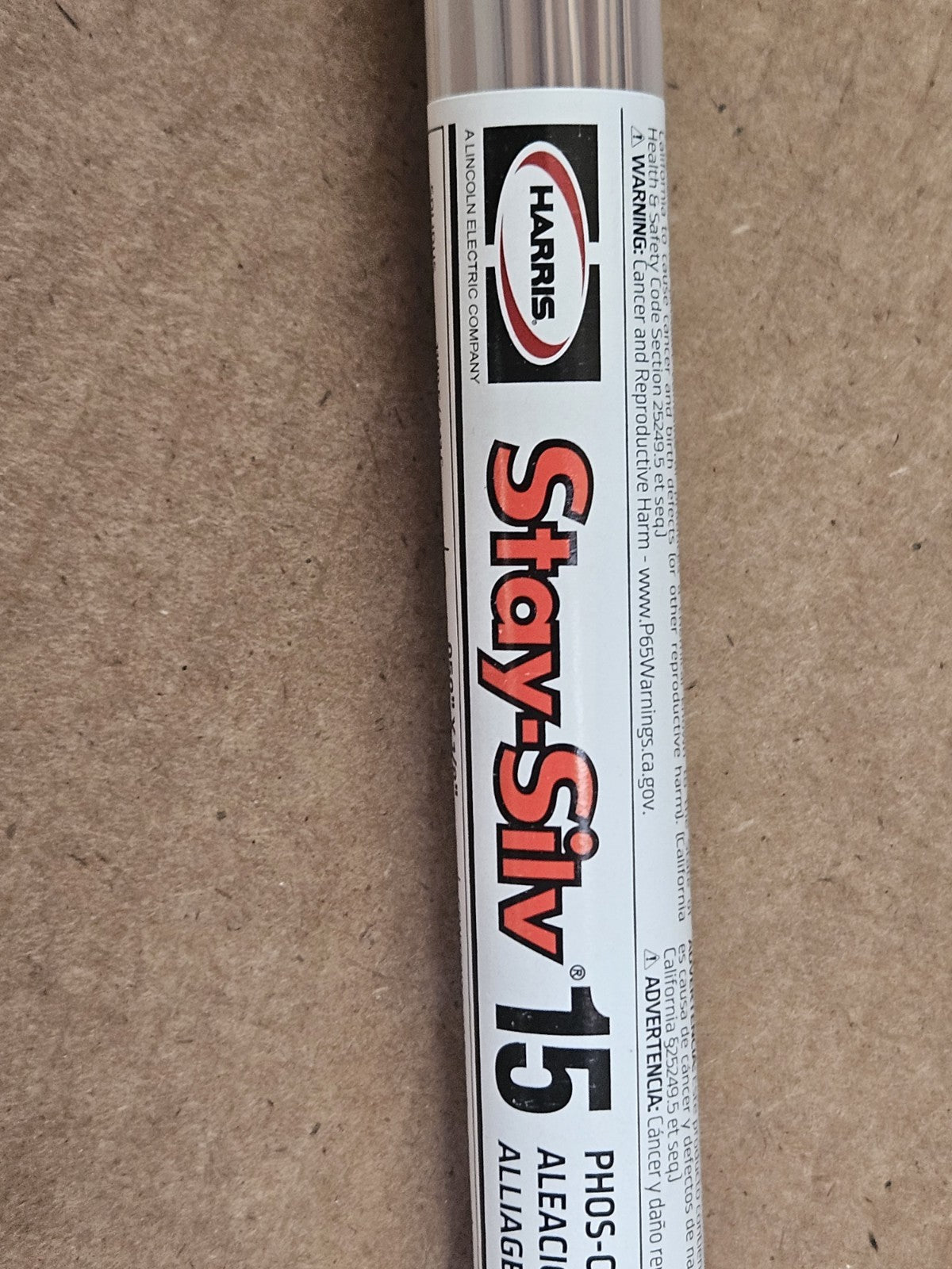 Harris Stay-Silv 15% Brazing Rods 1LB Pack 28 Sticks Flat 15620F1 Silver Solder