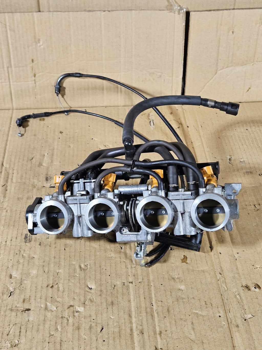 2013 Honda CBR600RR CBR 600RR OEM Throttle Body Primary Secondary Fuel Injectors17