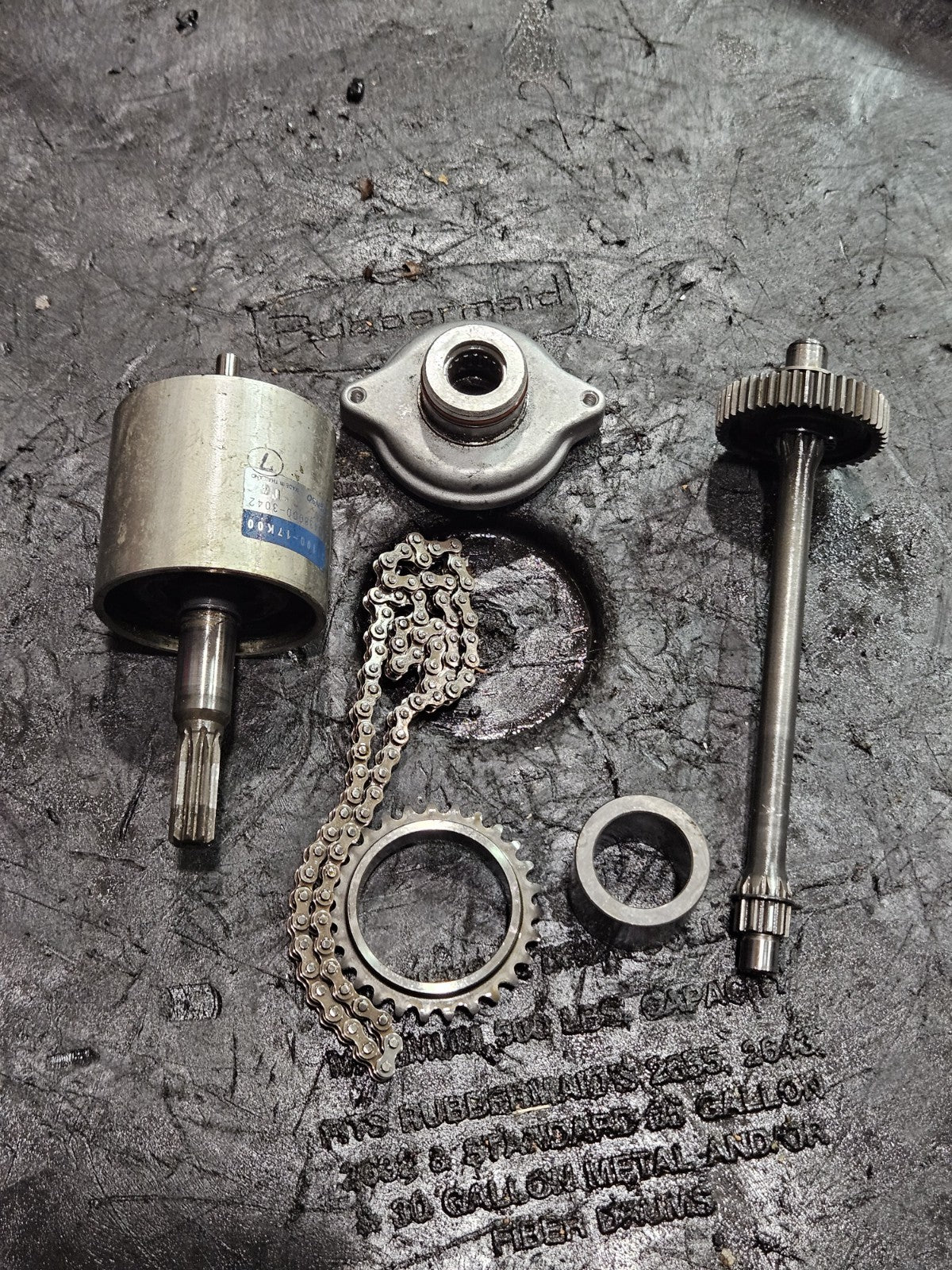 17-26 Suzuki GSXR1000R GSXR1000 OEM Engine Starter Shaft Idler Gear Assembly9