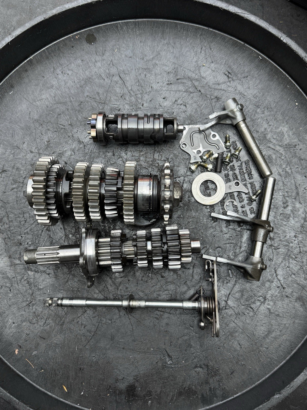 08-16 Yamaha YZF R6 OEM Engine Motor Transmission Tranny Gears Dogs Shaft R60