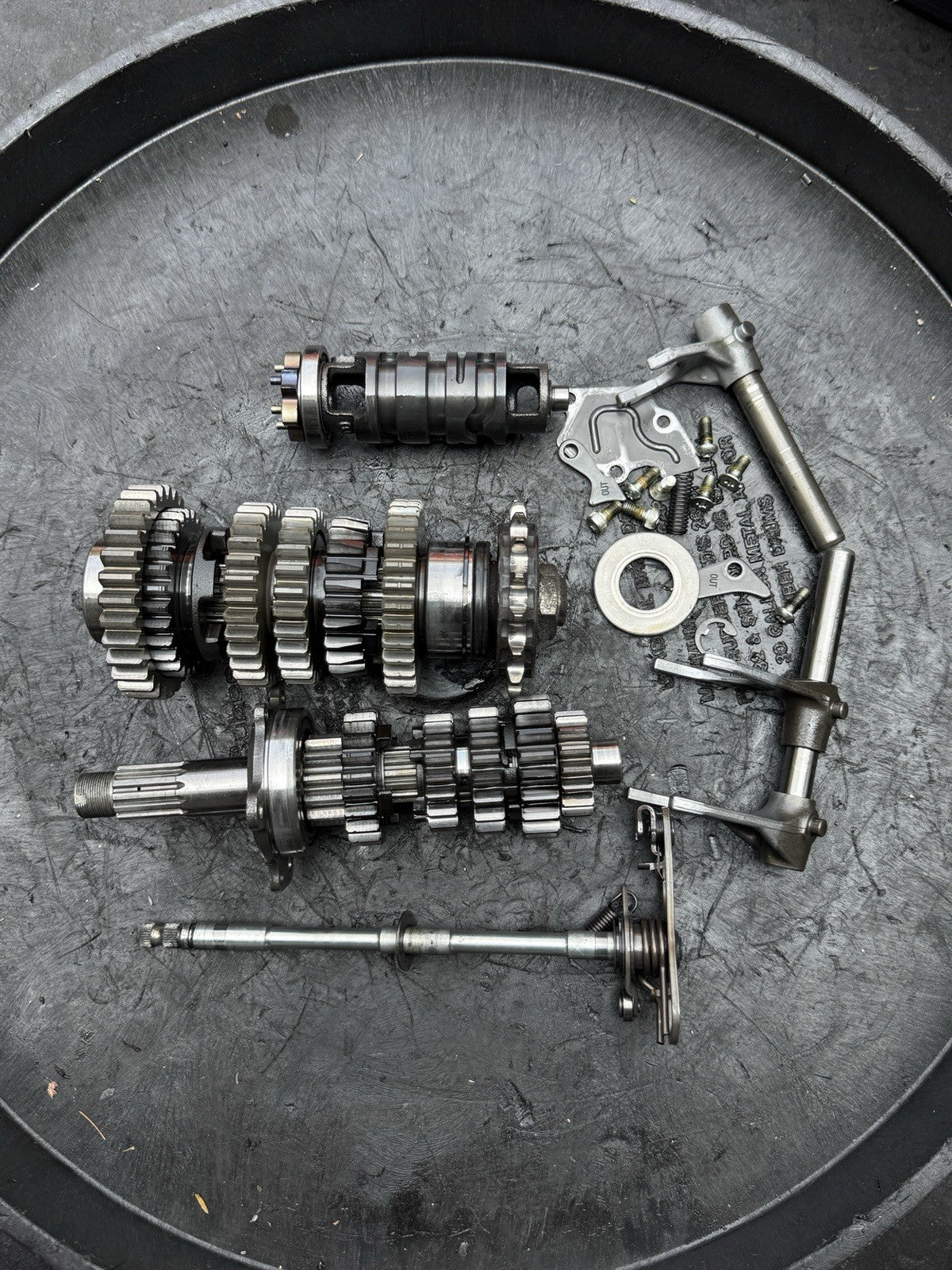 08-16 Yamaha YZF R6 OEM Engine Motor Transmission Tranny Gears Dogs Shaft R60