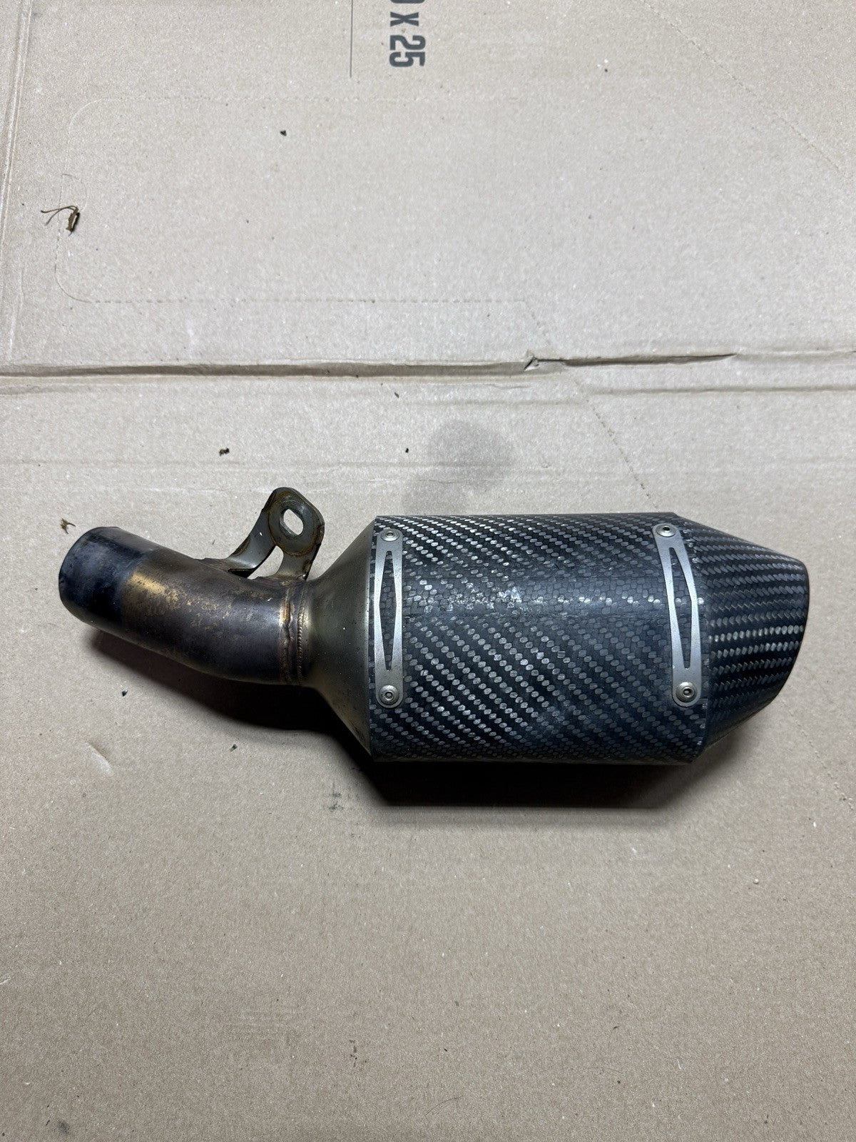 13-18 Kawasaki Ninja ZX6R ZX636K 636  M4 Exhaust Muffler Carbon Fiber Slip On