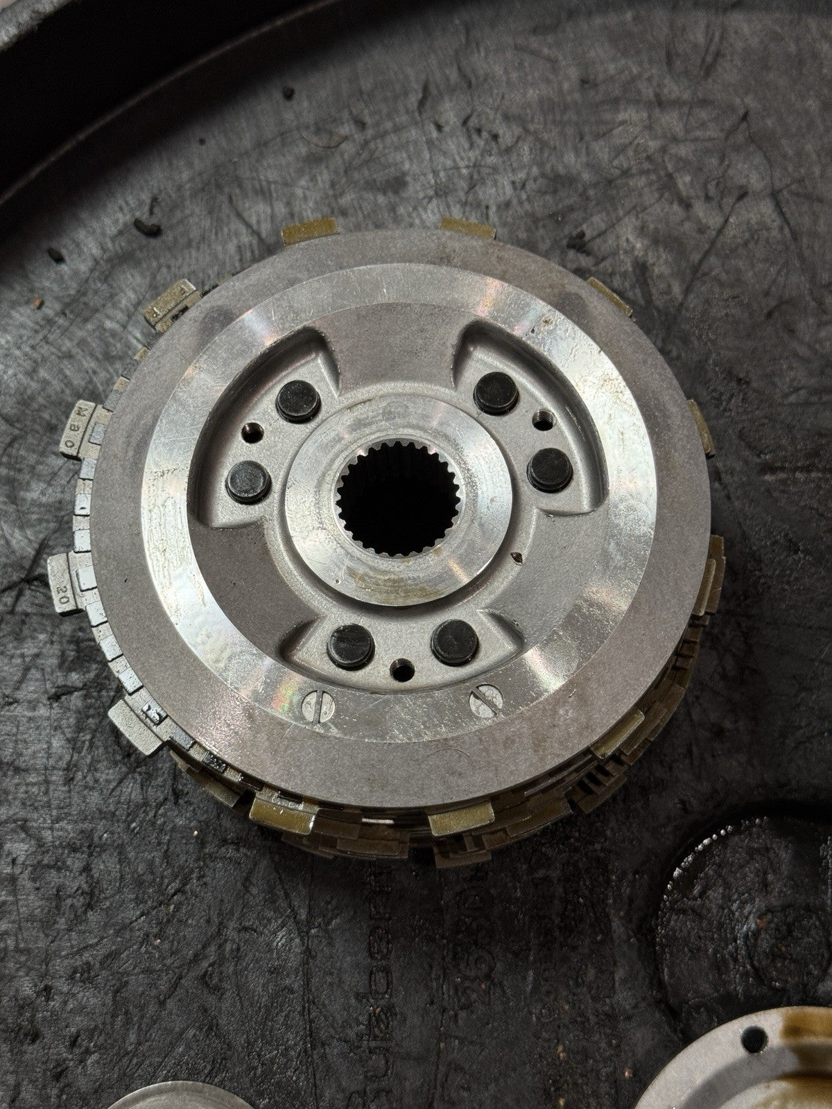 2008-2011 Honda CBR1000RR OEM Clutch Basket Hub Plates Pressure Plate Assembly16