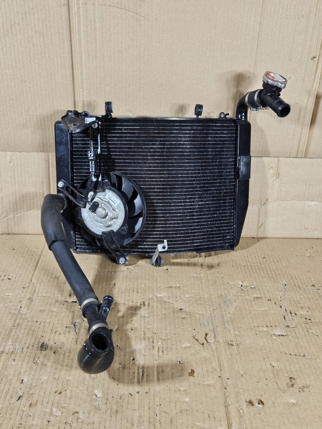 2013 Honda CBR600RR Radiator Complete with Fan hoses OEM 2013-2020 Honda CBR60011