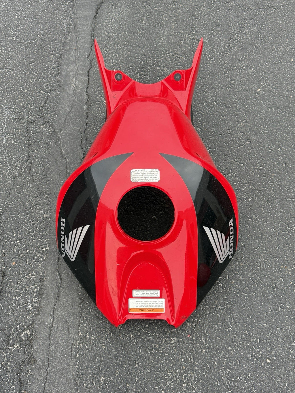 2006-2007 Honda CBR1000RR OEM Gas Tank Cover Red Fairing Trim