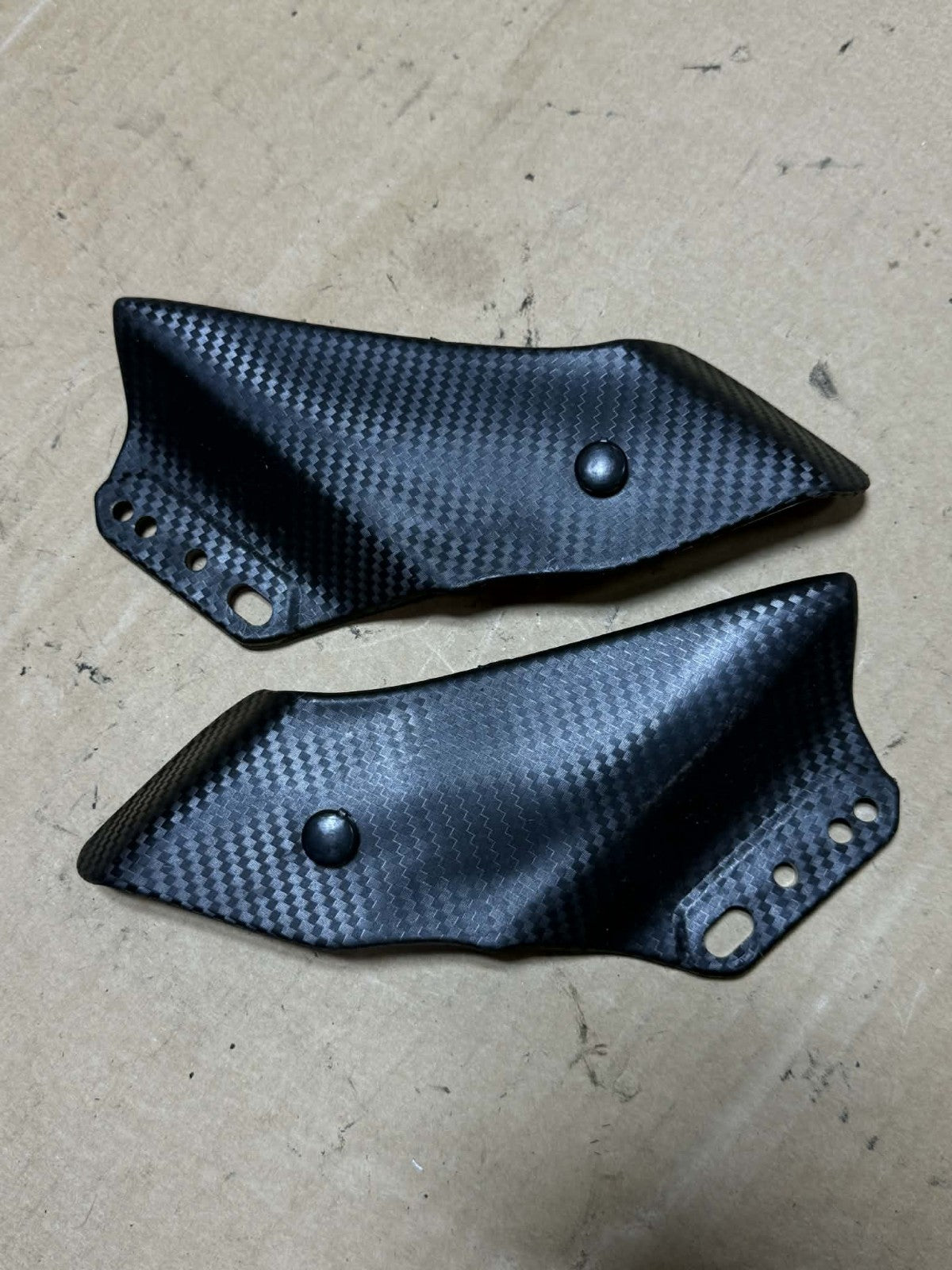 13-24 Kawasaki Ninja ZX636 636 ZX6R Aerodynamic Winglet Mirrors Carbon Winglets