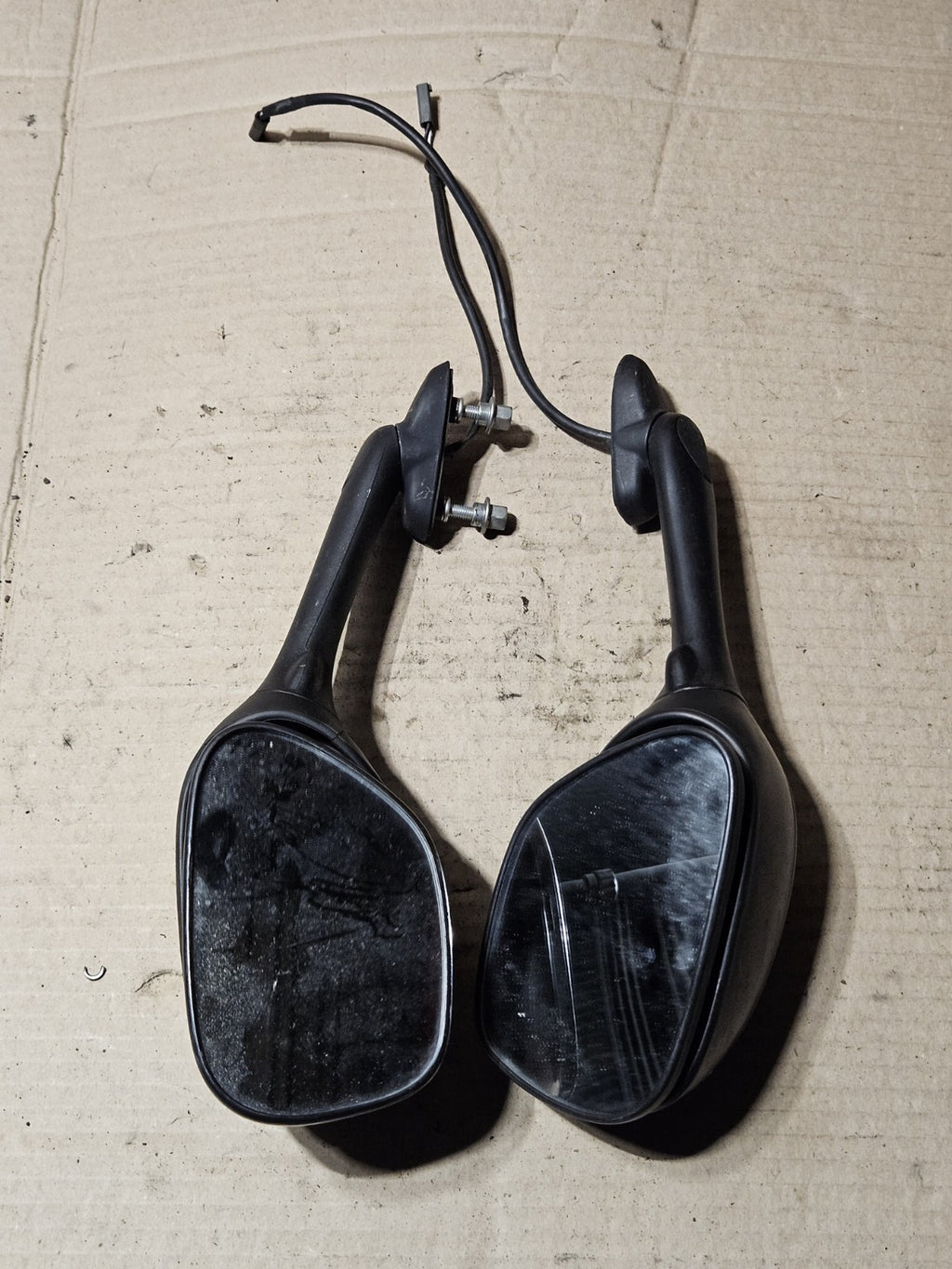 2006-2007 Suzuki GSXR600 GSXR750 OEM Left Right Rear View Mirrors Pair Set3