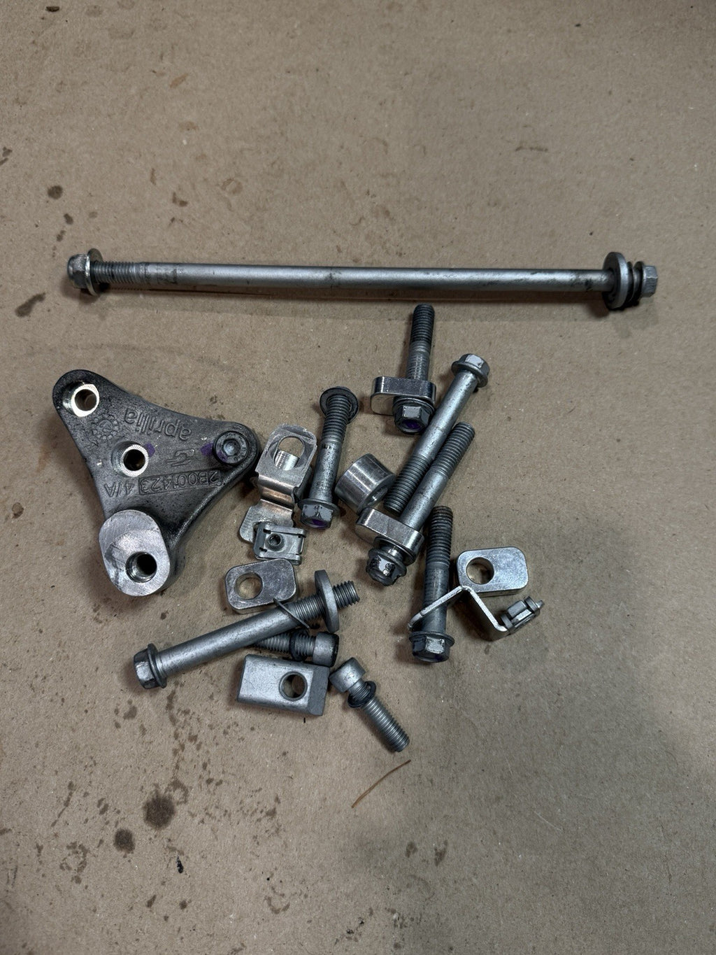 21-25 Aprilia RSV4 1100 OEM Engine Frame Mount Bolts Spacers Hardware Kit Genuin