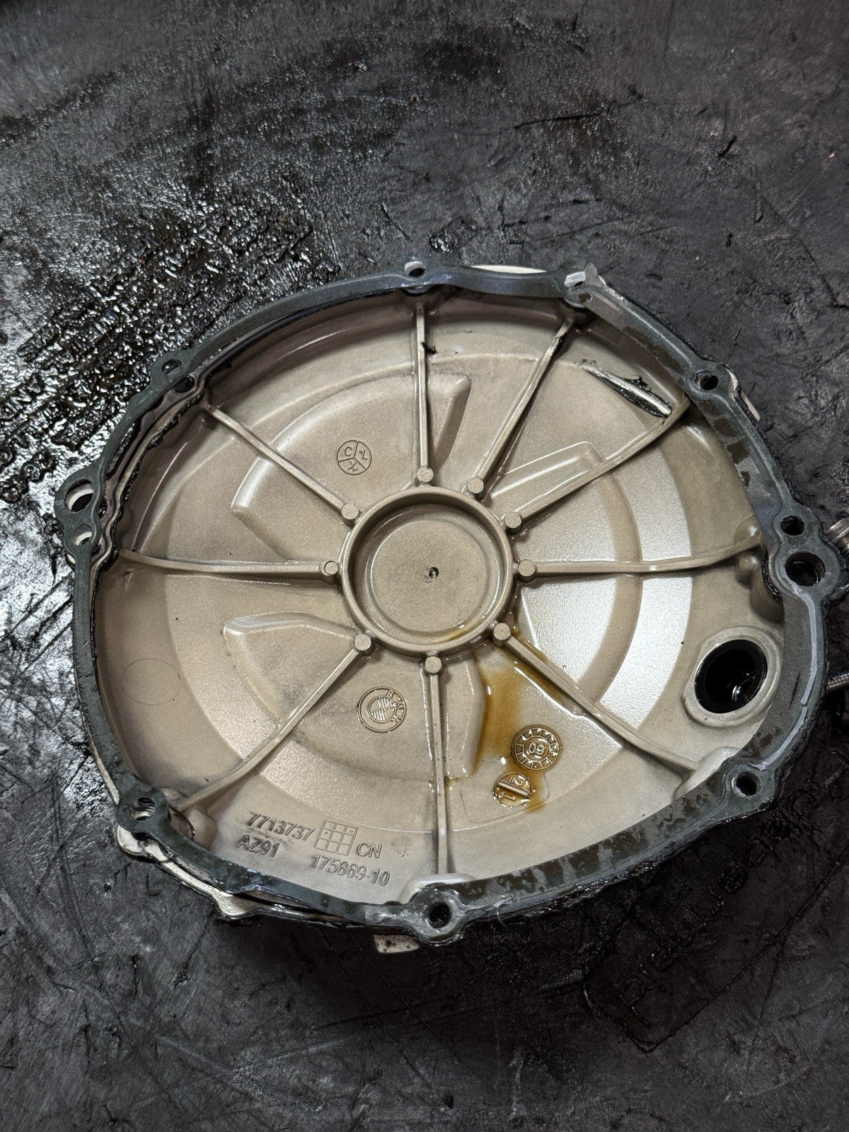 2009-2016 BMW S1000RR HP4 S1000R OEM Engine Clutch Cover RH 11147713739 77137376